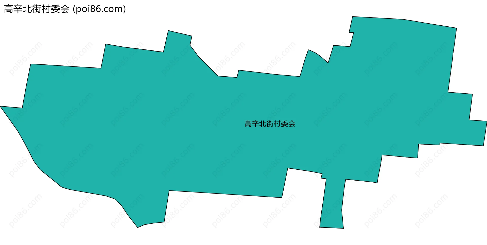 高辛北街村委会边界地图