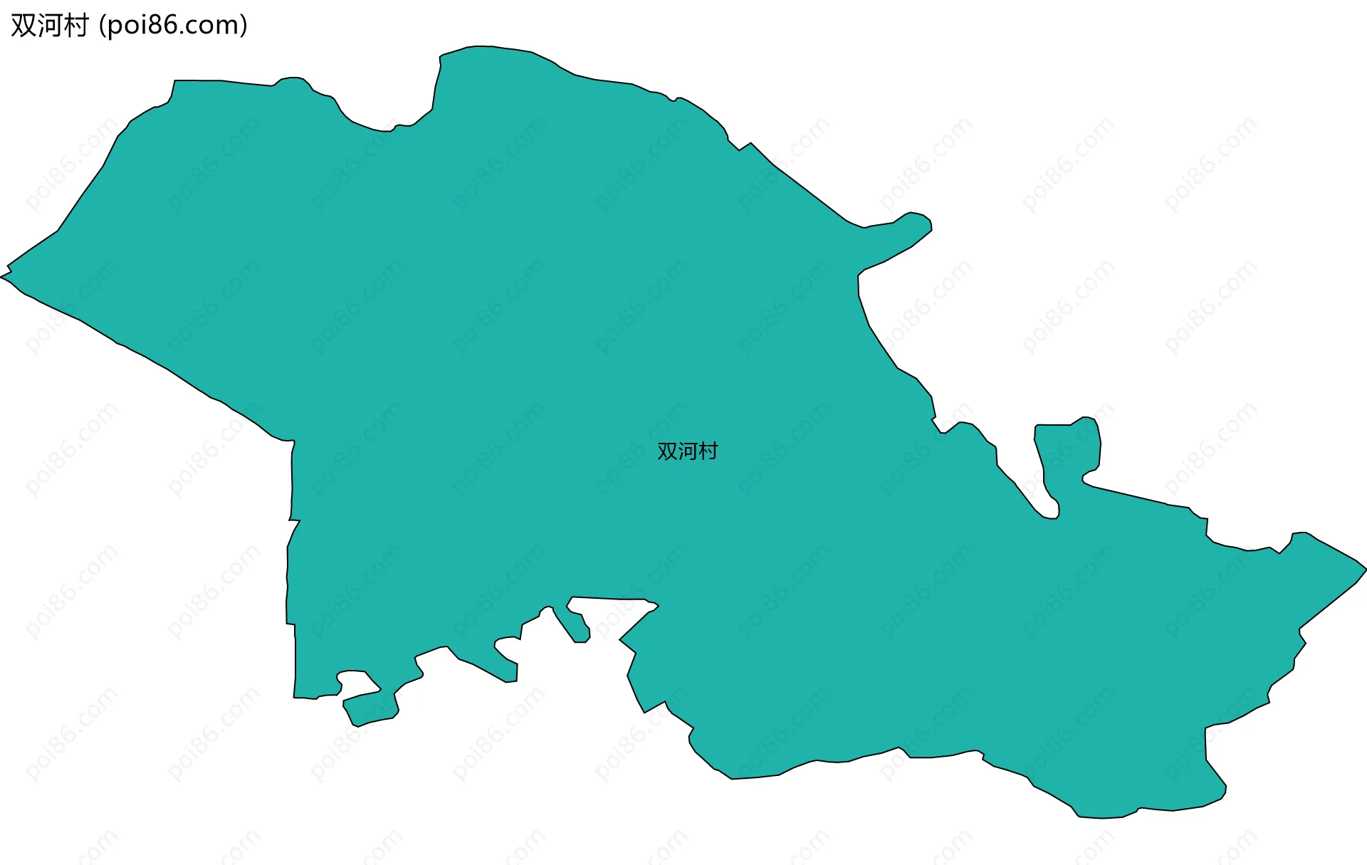 双河村边界地图