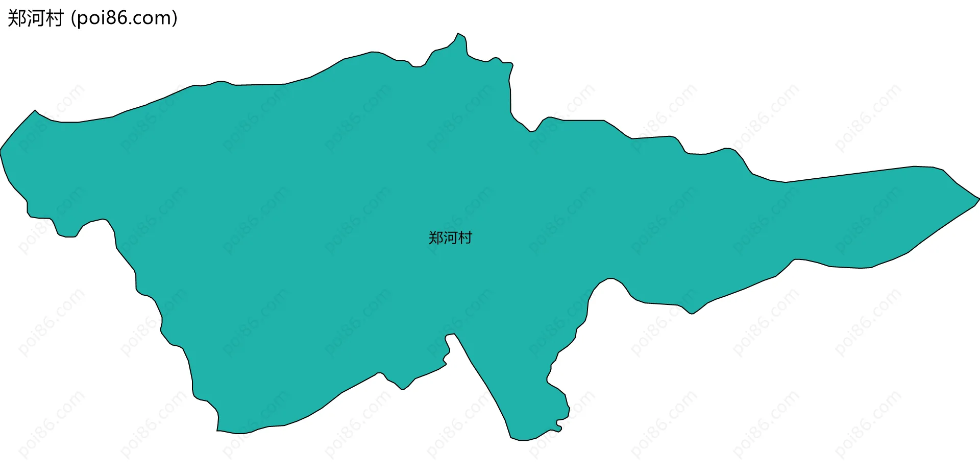 郑河村边界地图