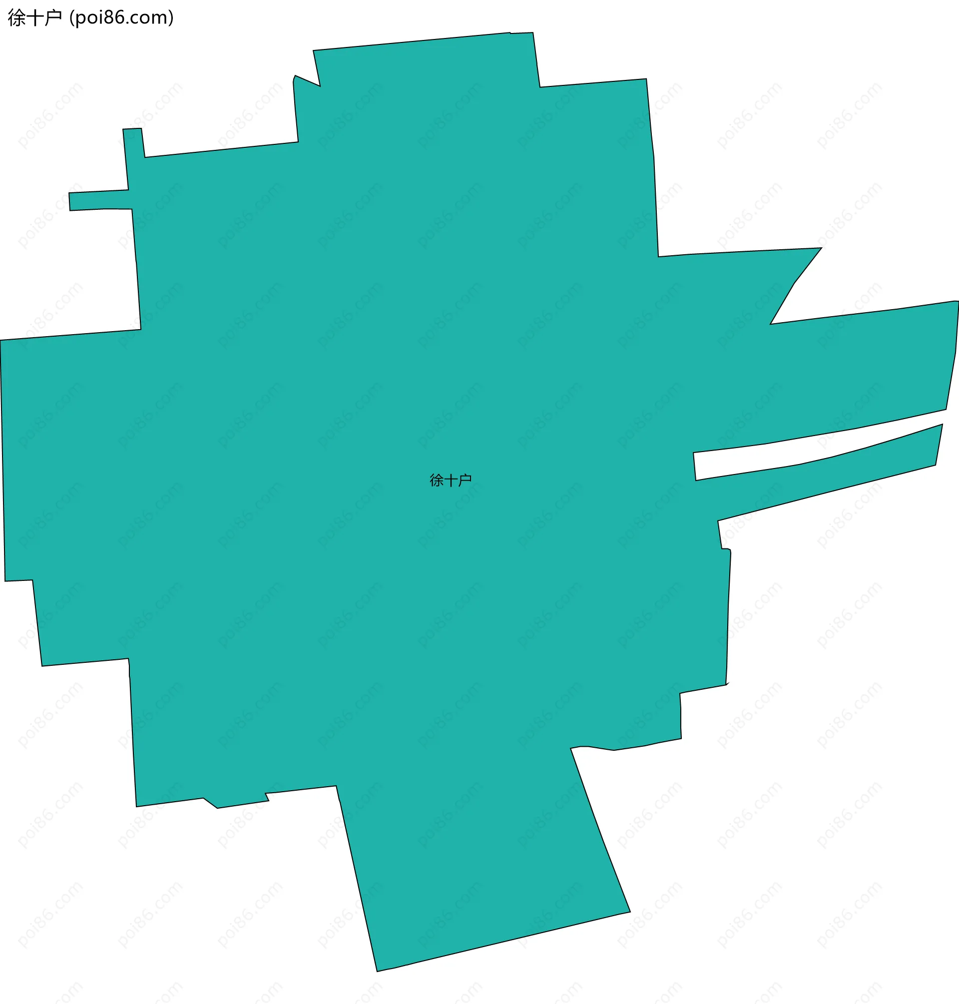 徐十户边界地图