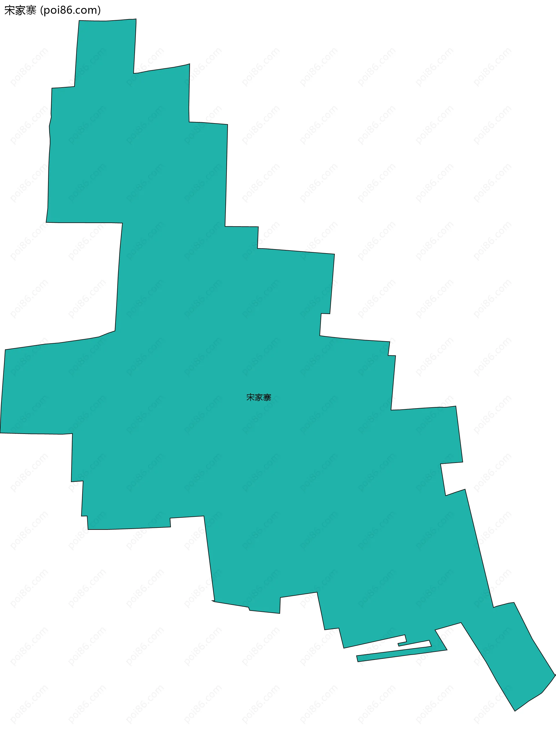 宋家寨边界地图