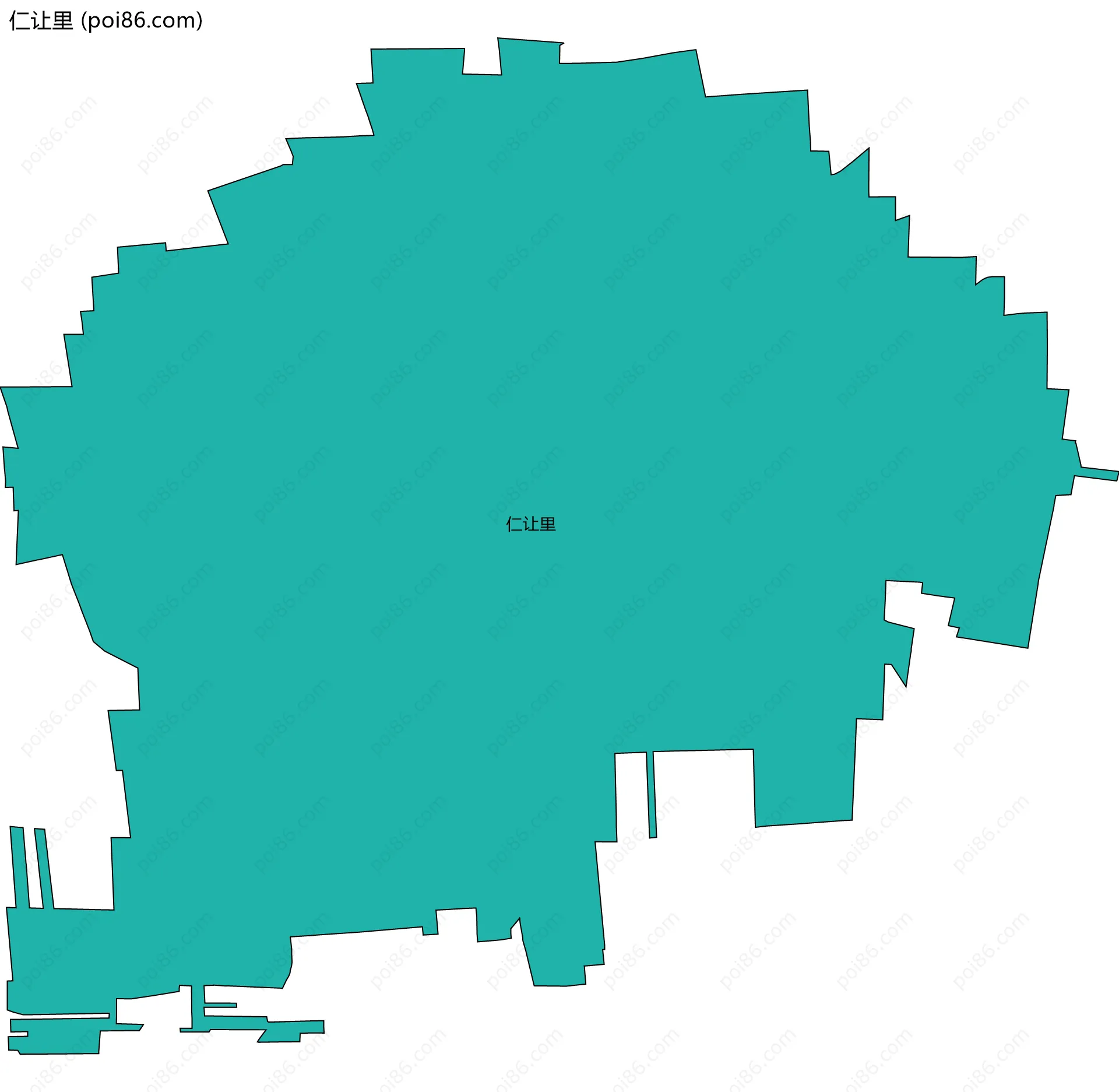 仁让里边界地图