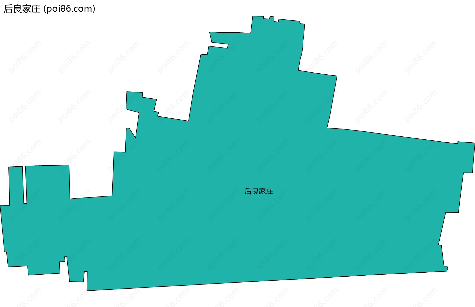 后良家庄边界地图