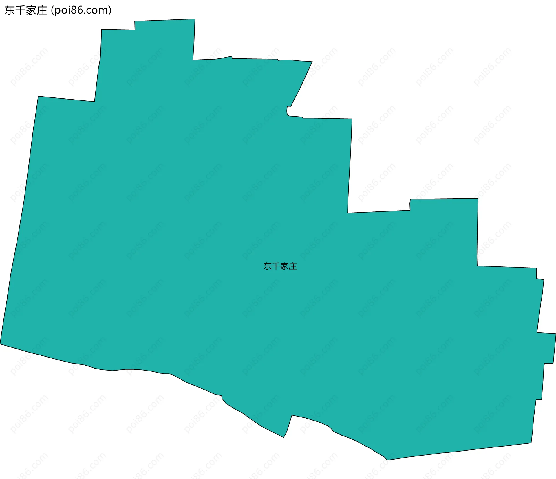 东千家庄边界地图