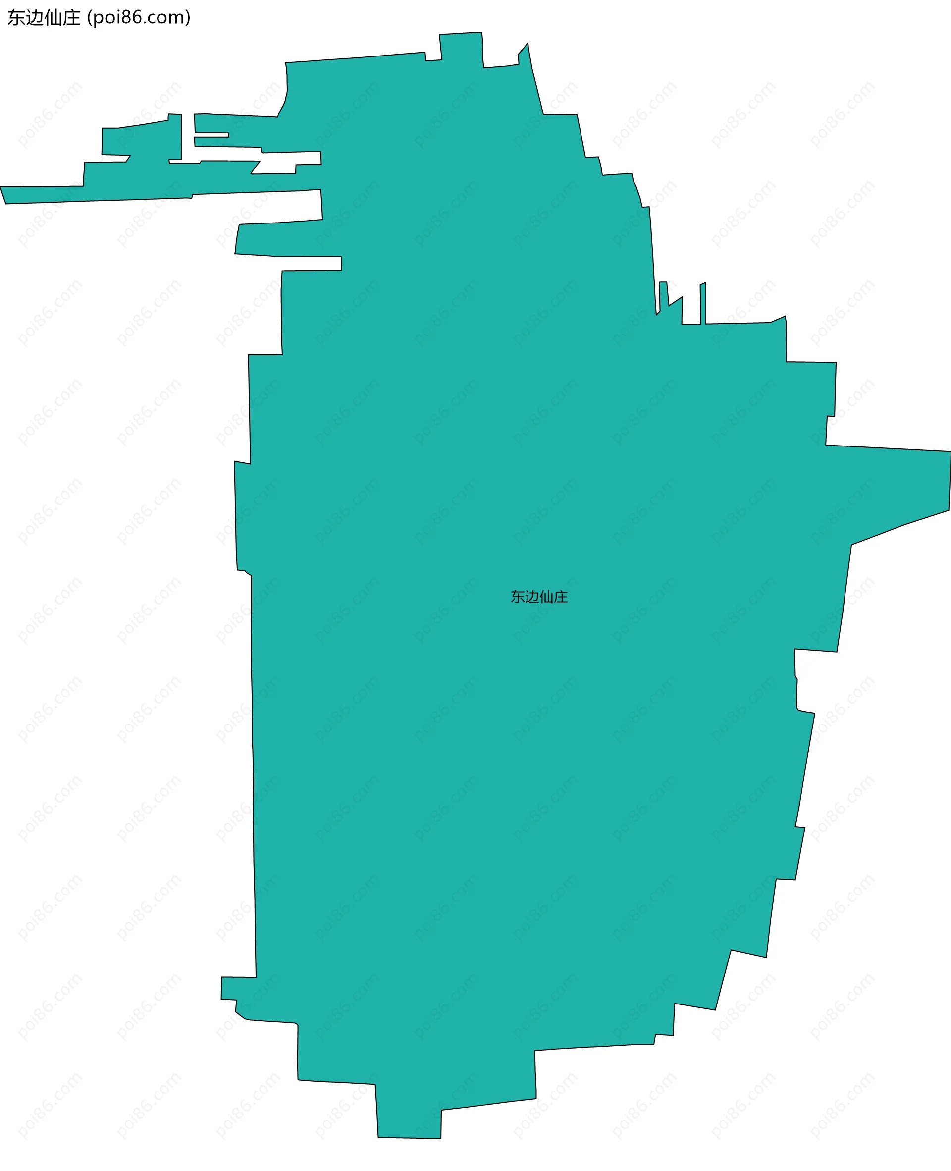 东边仙庄边界地图