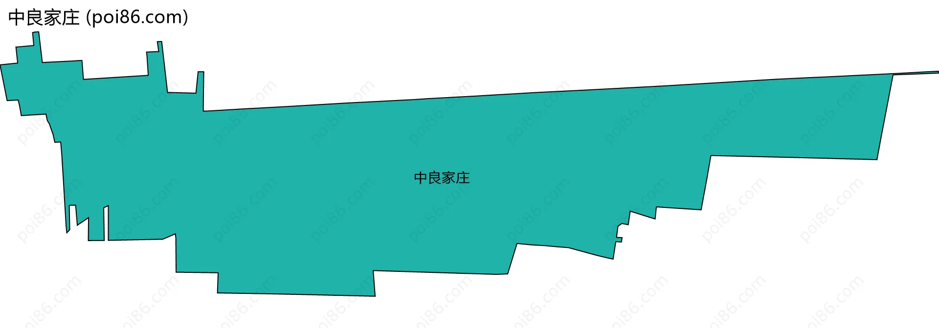 中良家庄边界地图