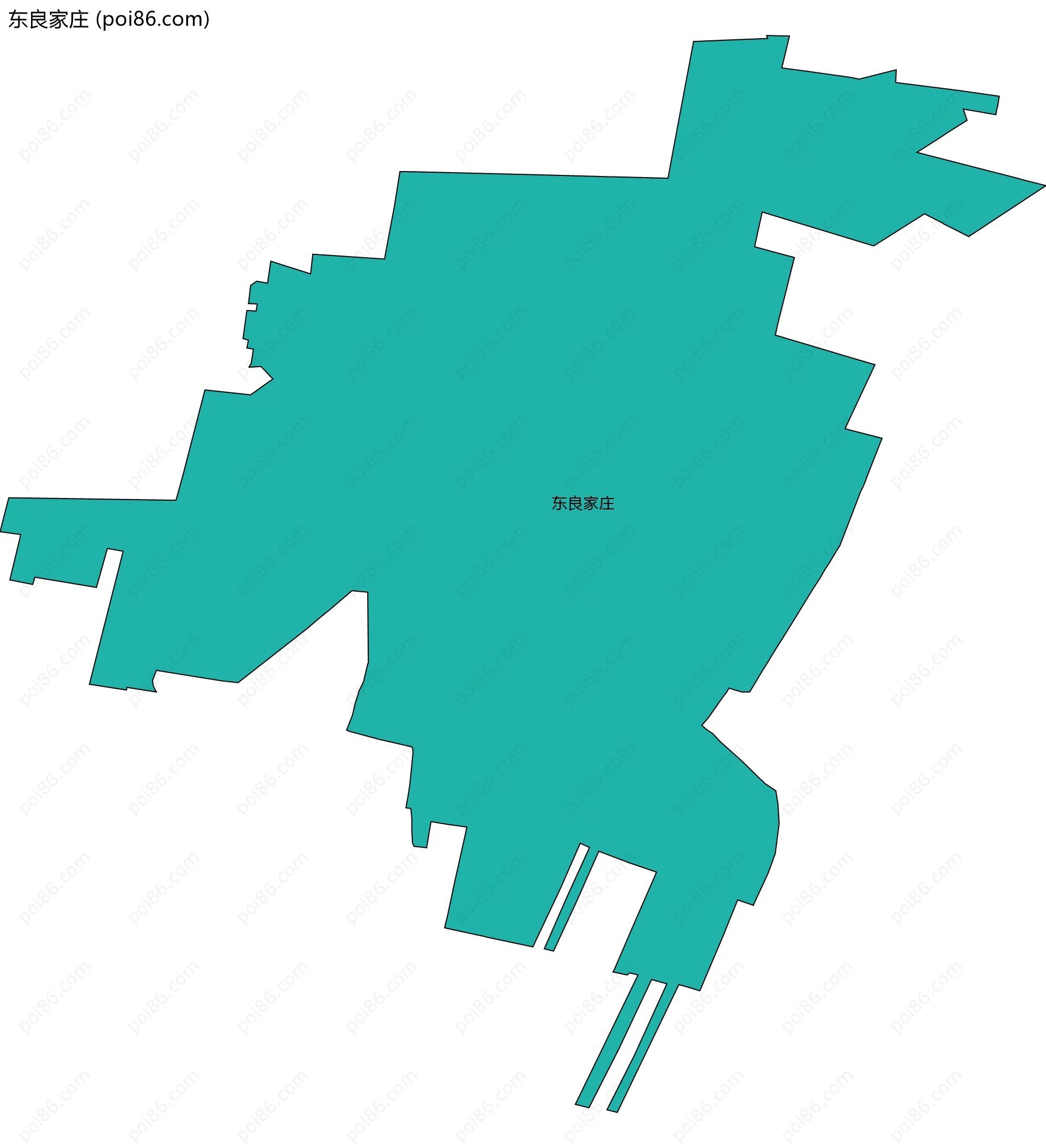 东良家庄边界地图