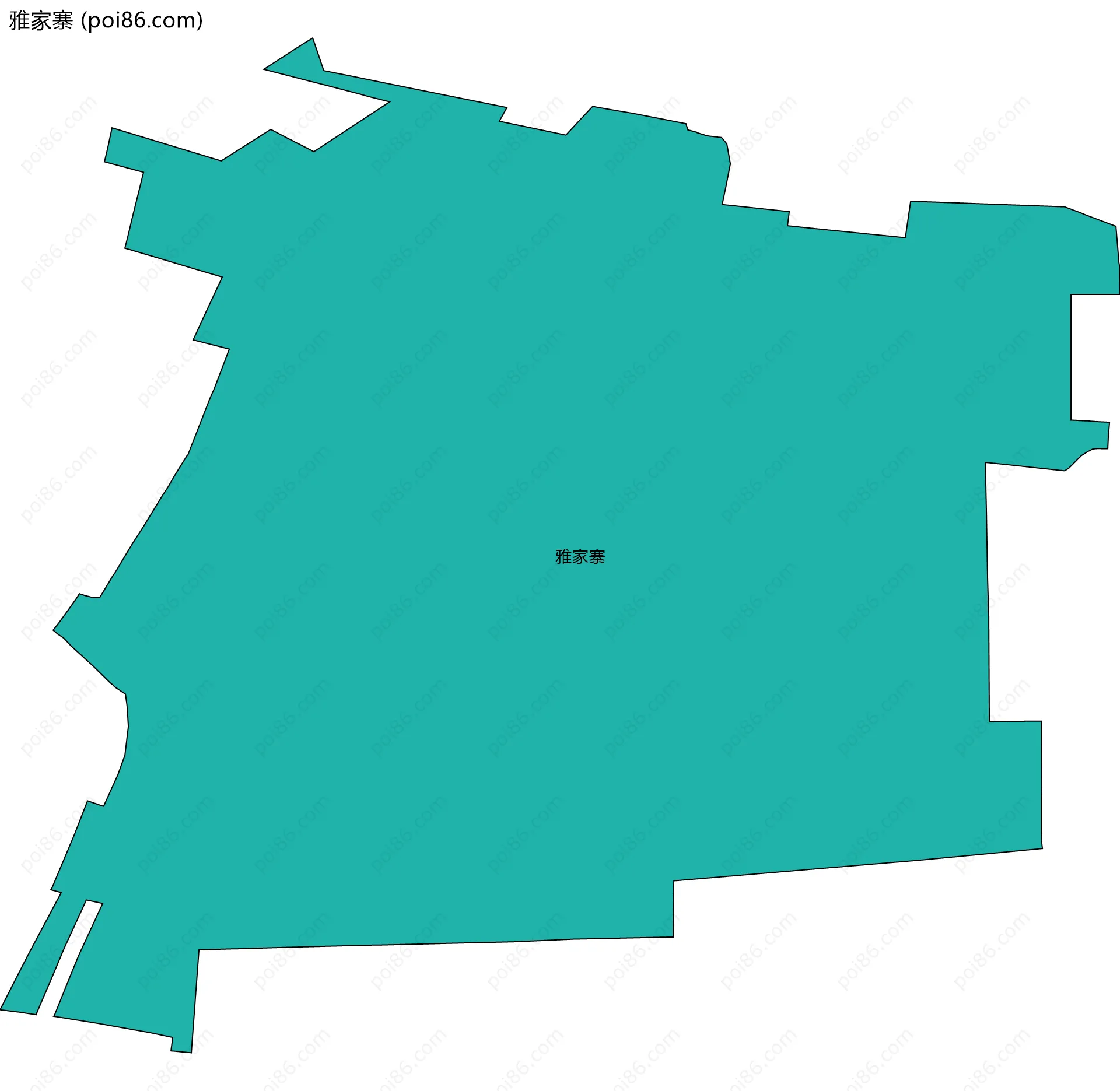 雅家寨边界地图