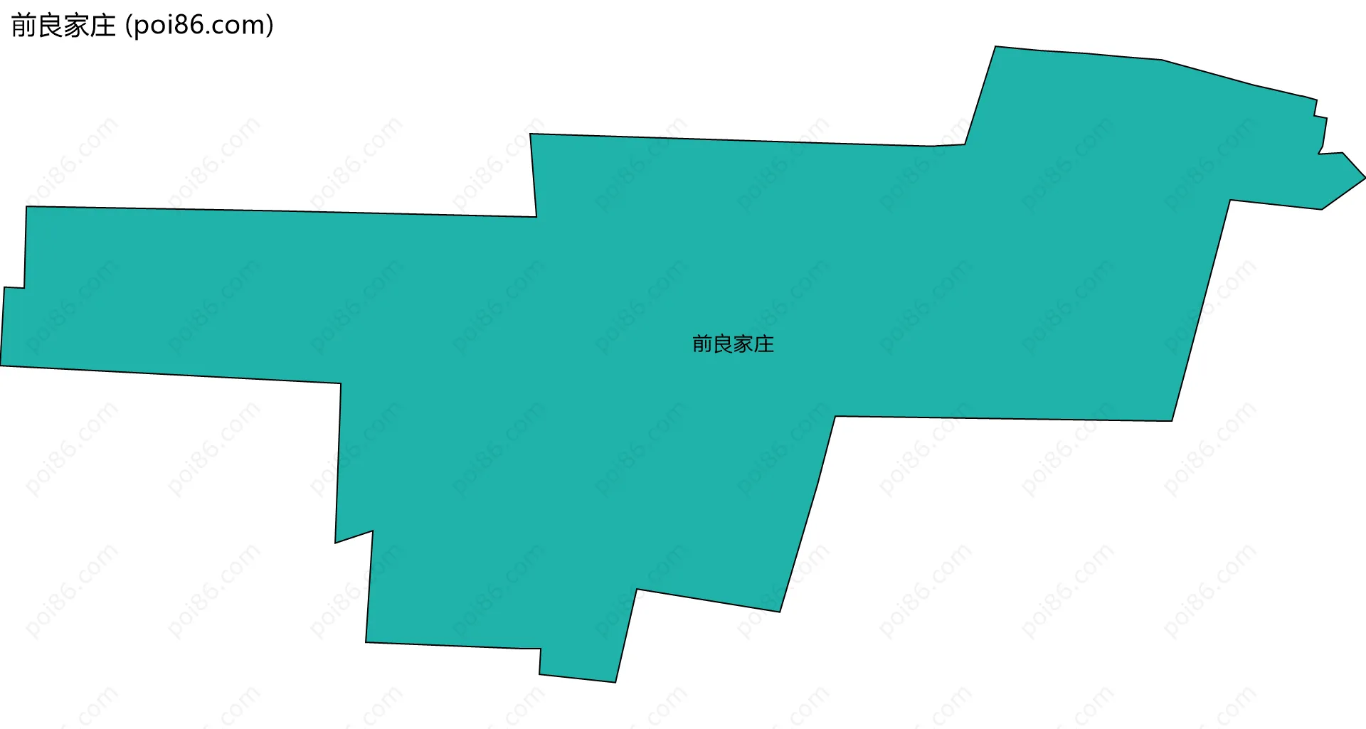 前良家庄边界地图