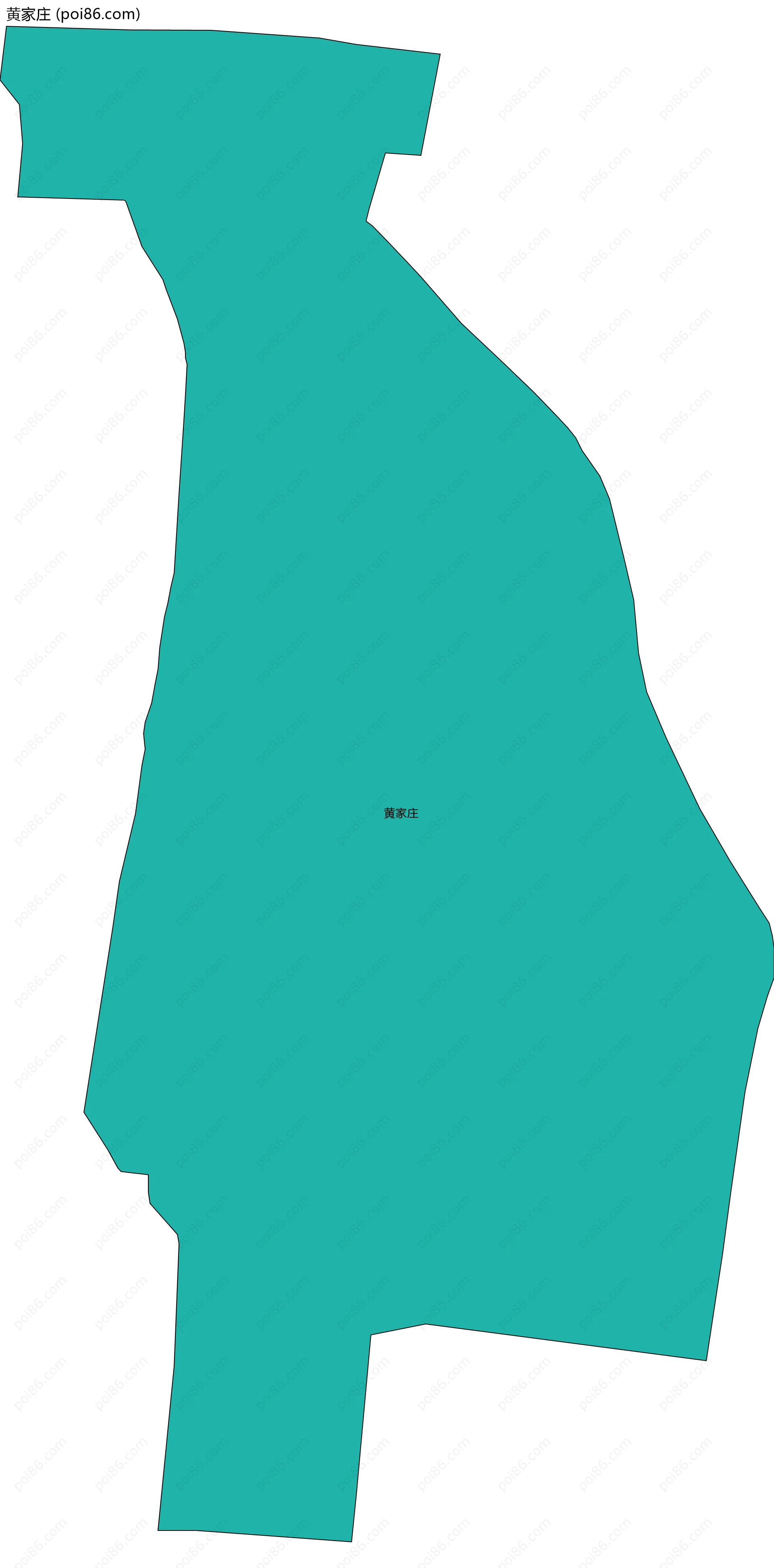 黄家庄边界地图