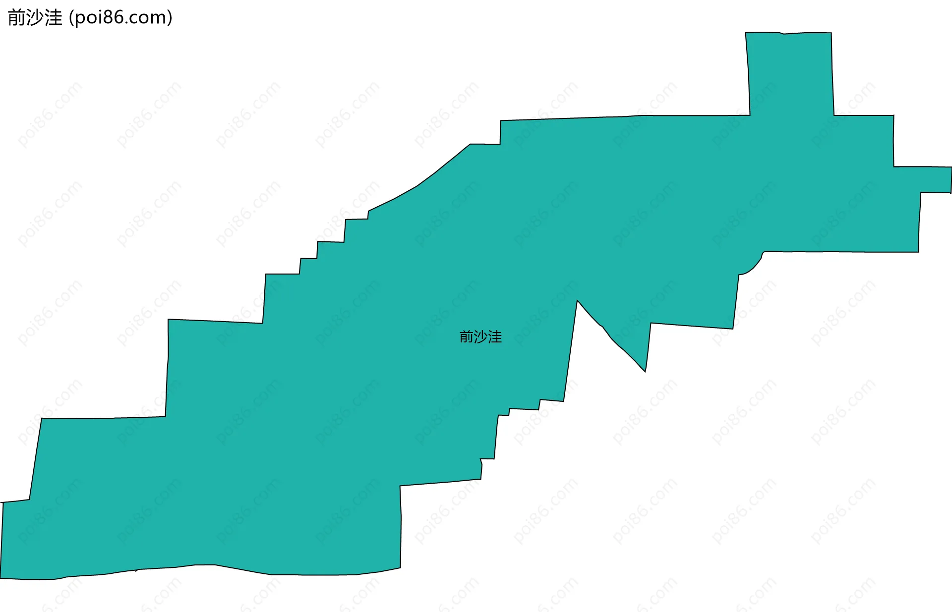 前沙洼边界地图