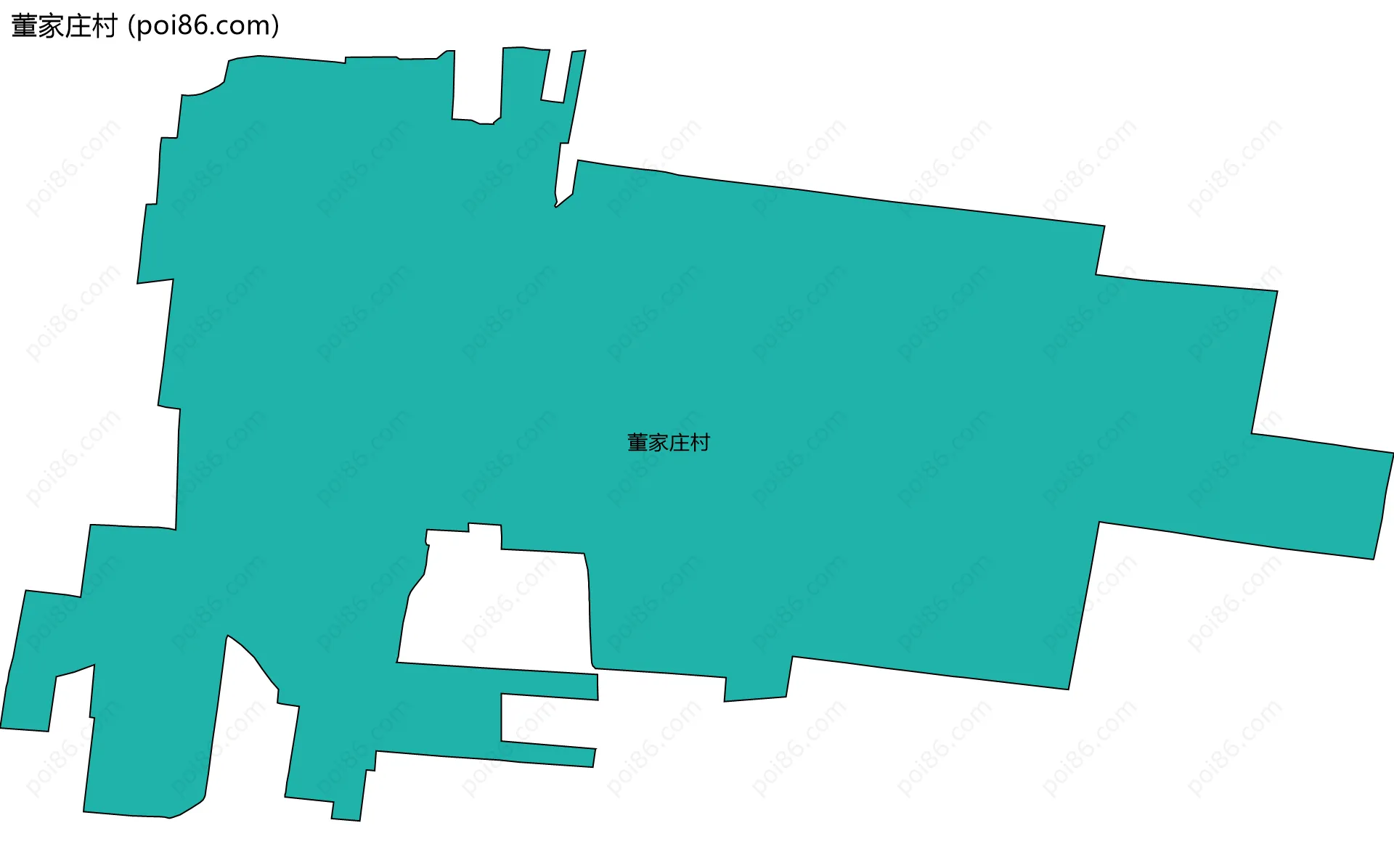 董家庄村边界地图