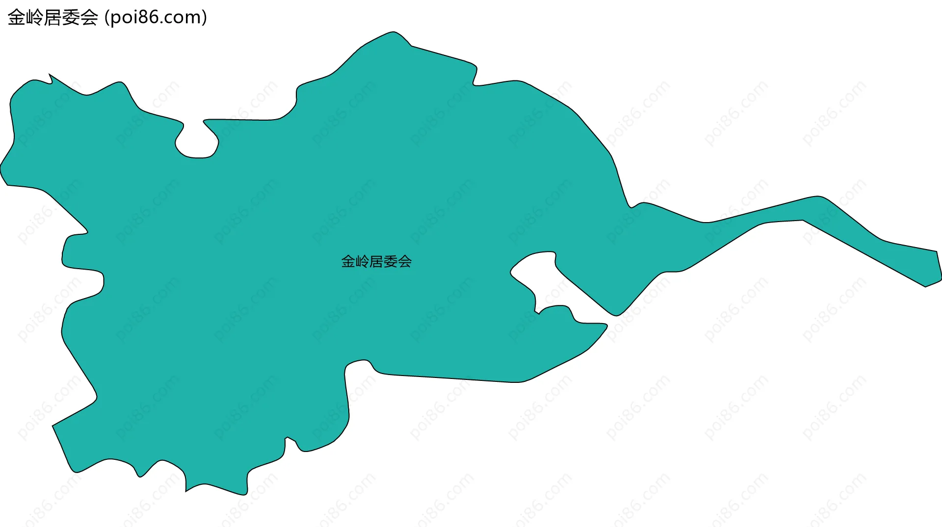 金岭居委会边界地图