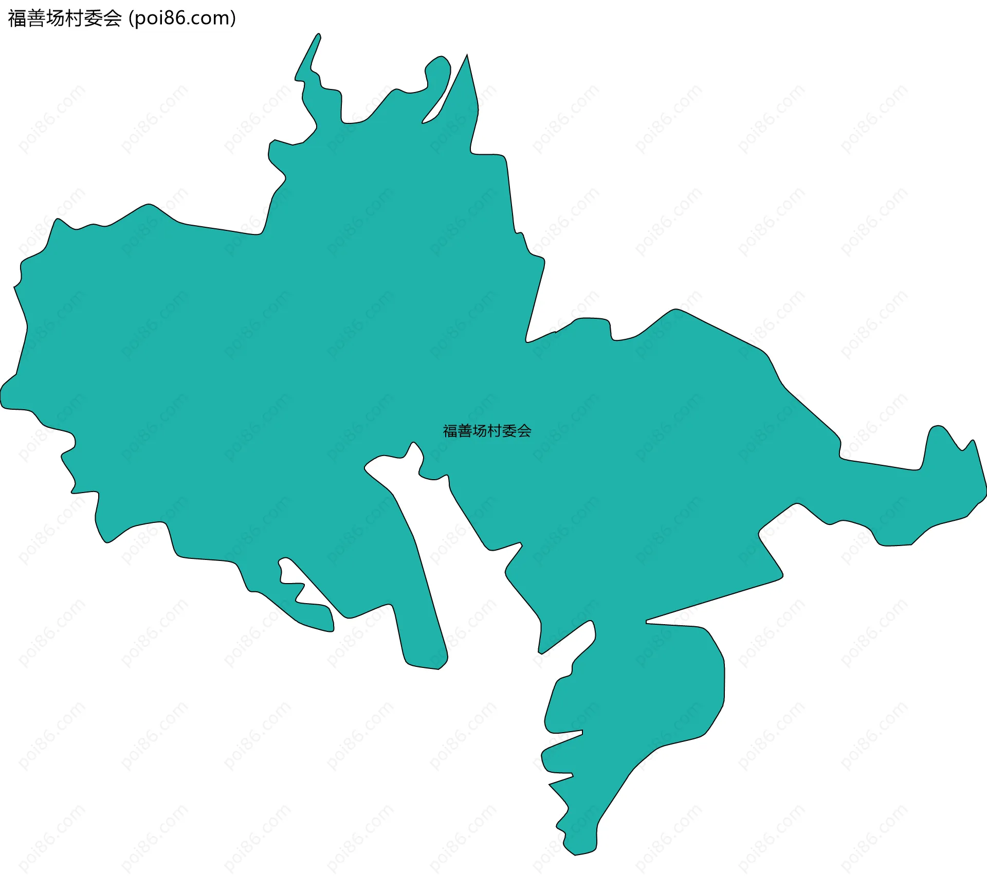 福善场村委会边界地图