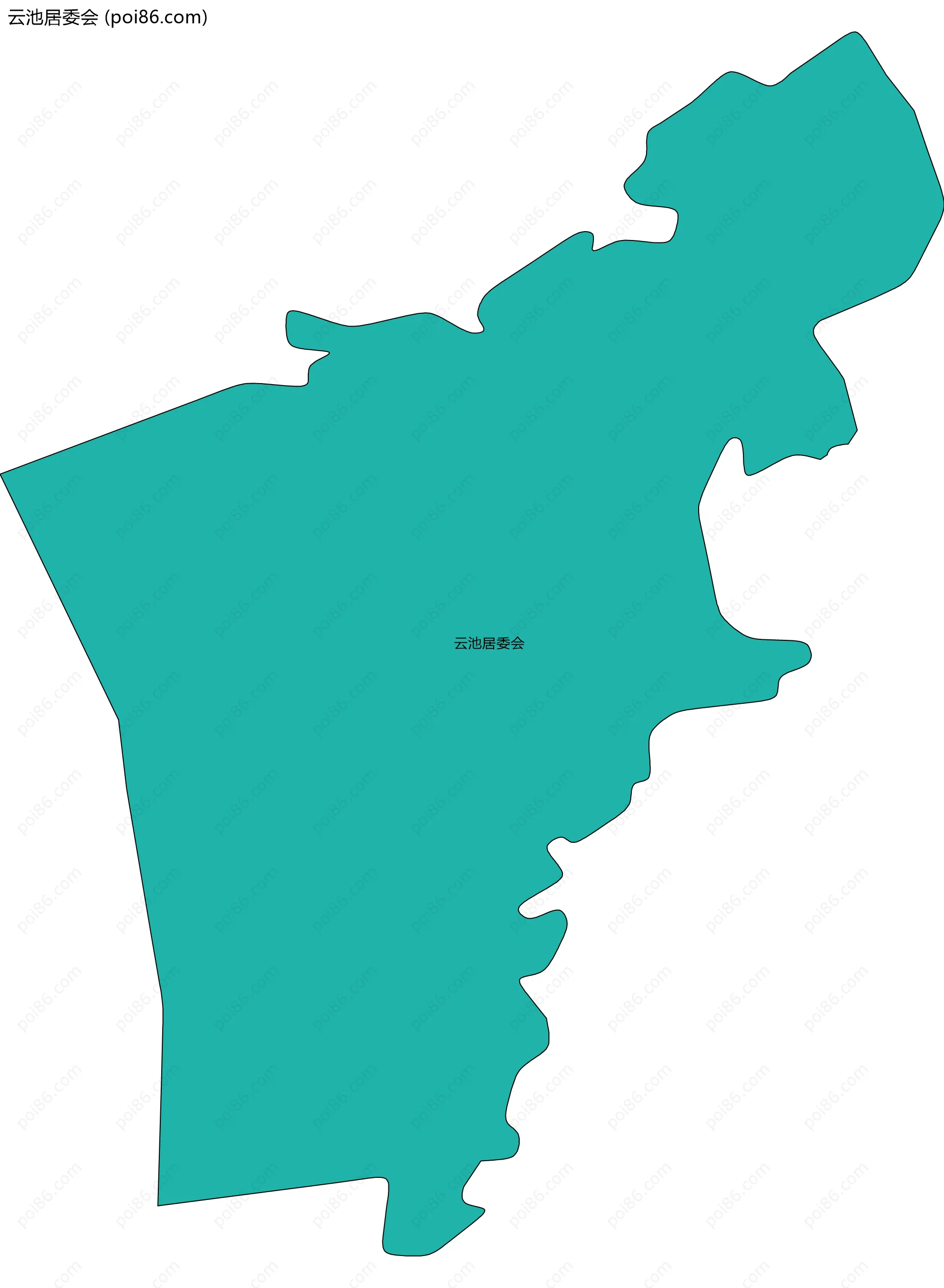 云池居委会边界地图