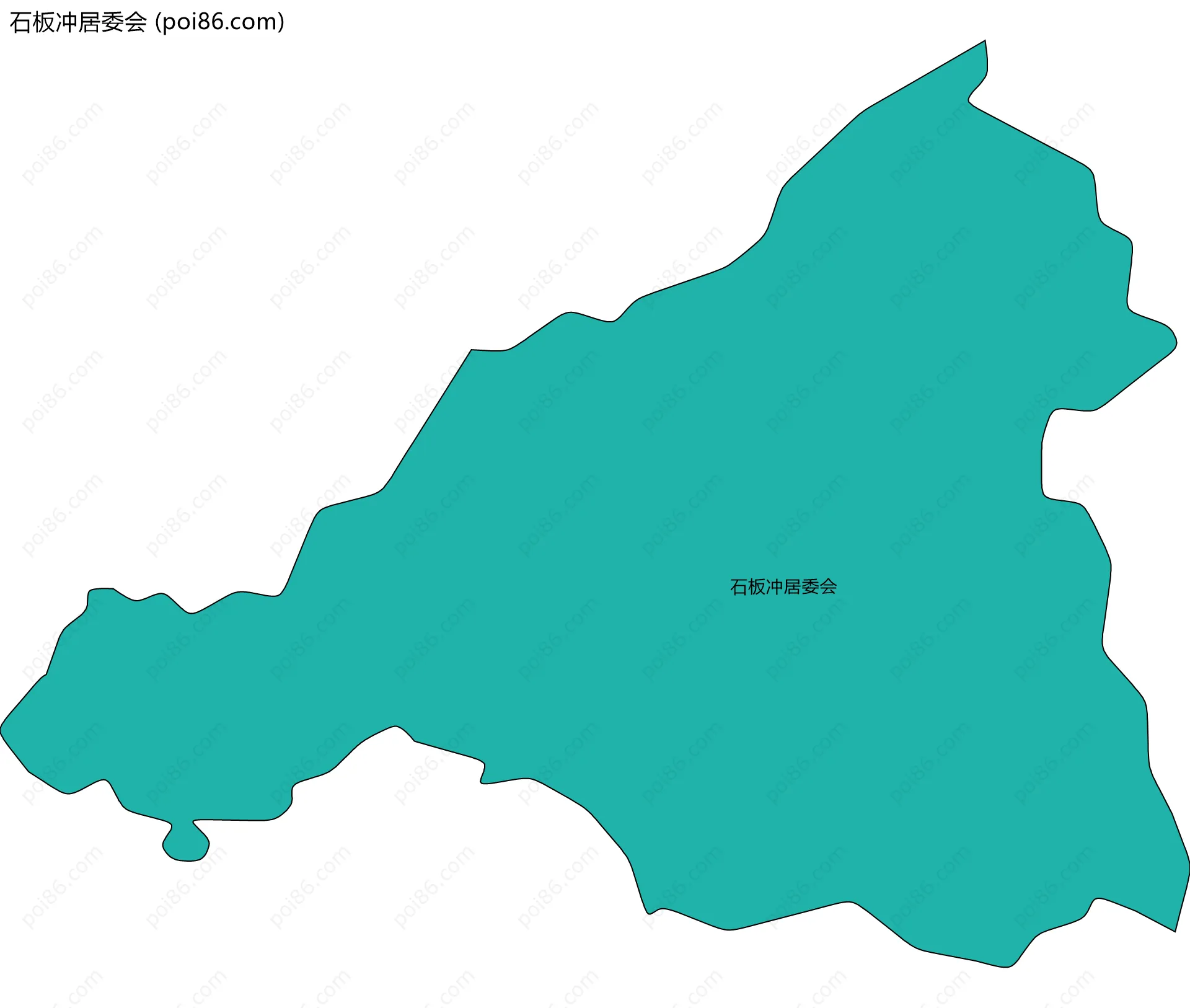 石板冲居委会边界地图