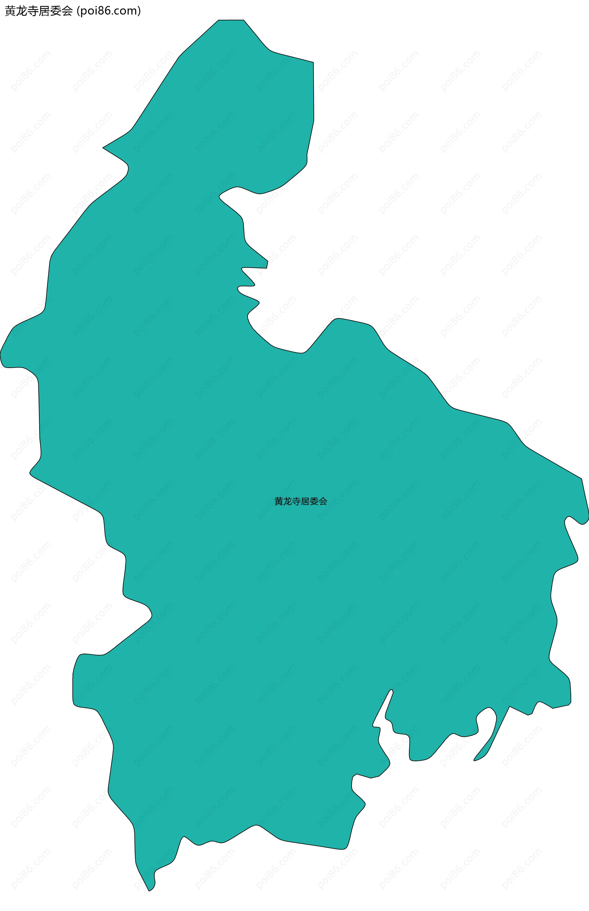 黄龙寺居委会边界地图