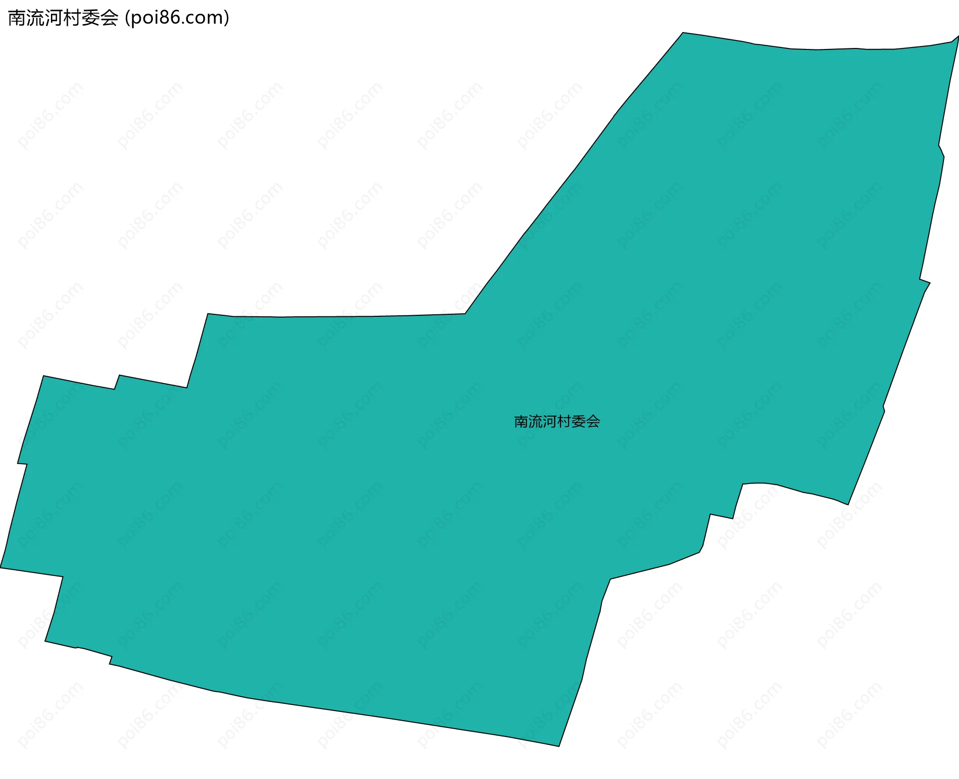 南流河村委会边界地图