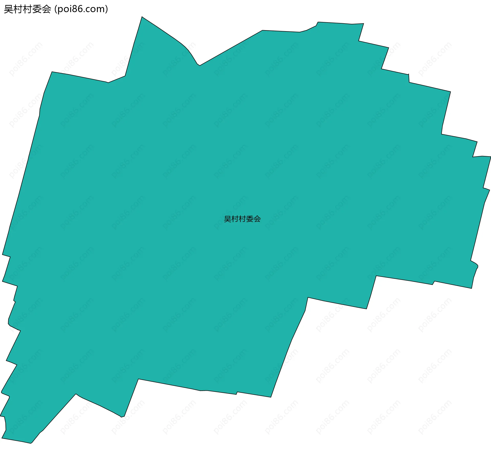 吴村村委会边界地图