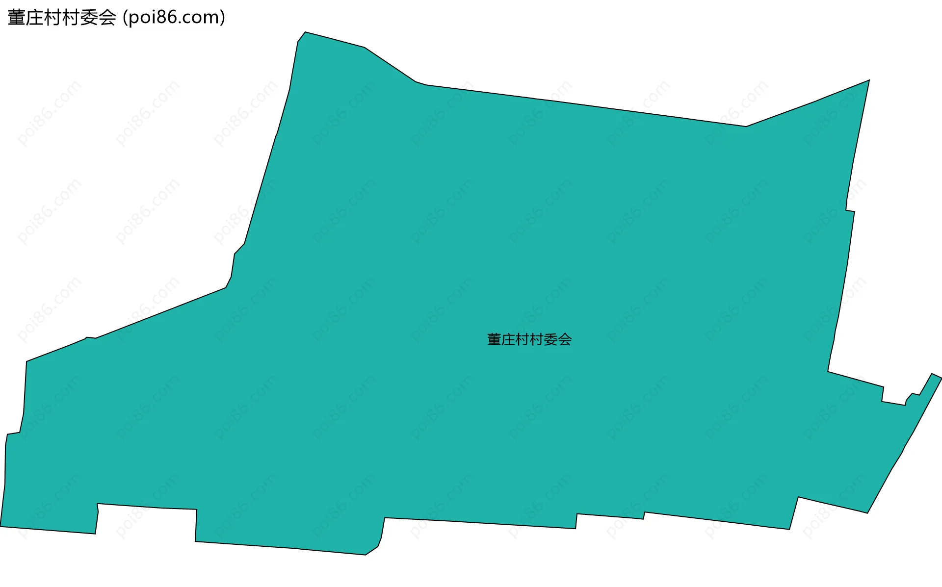 董庄村村委会边界地图