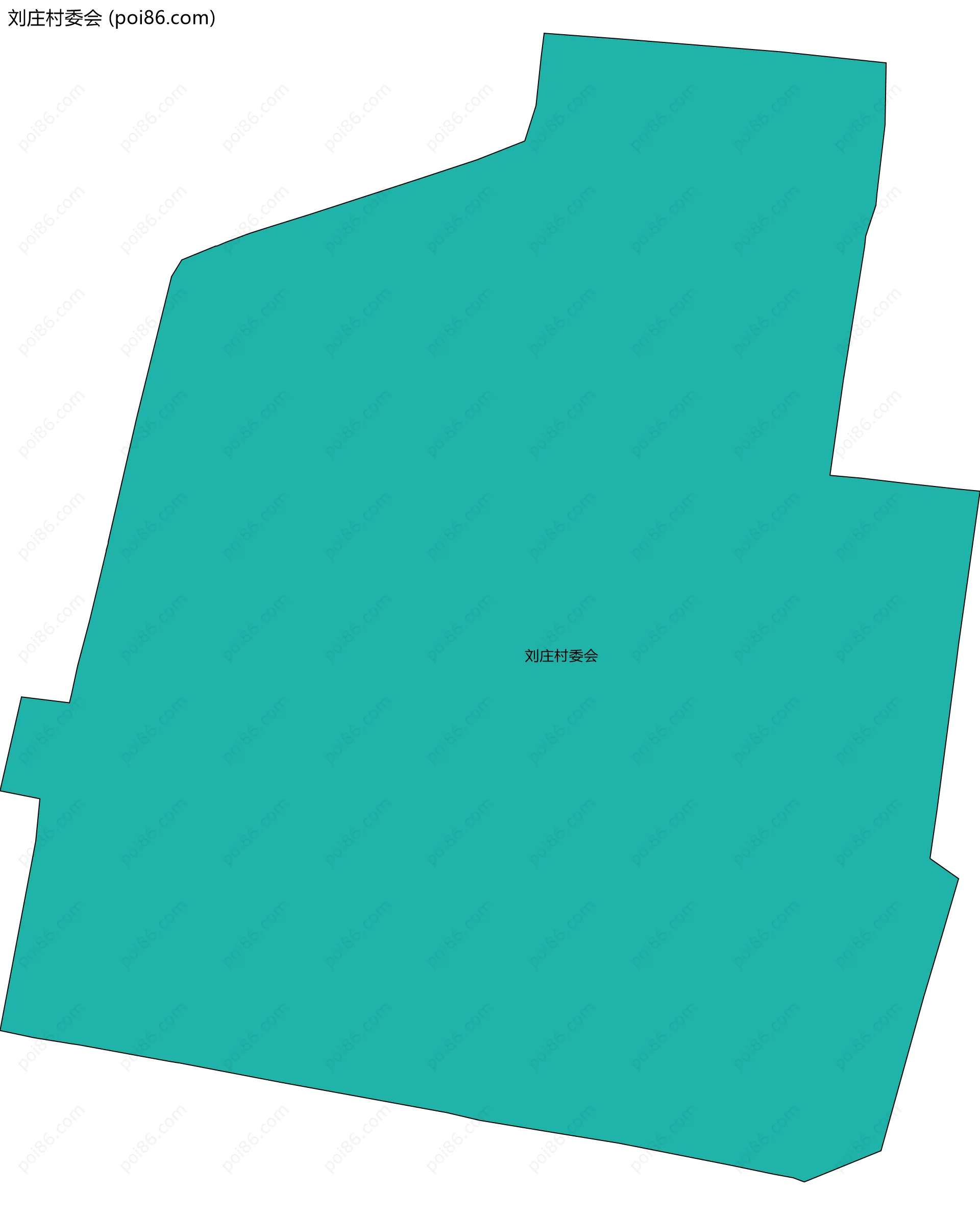 刘庄村委会边界地图