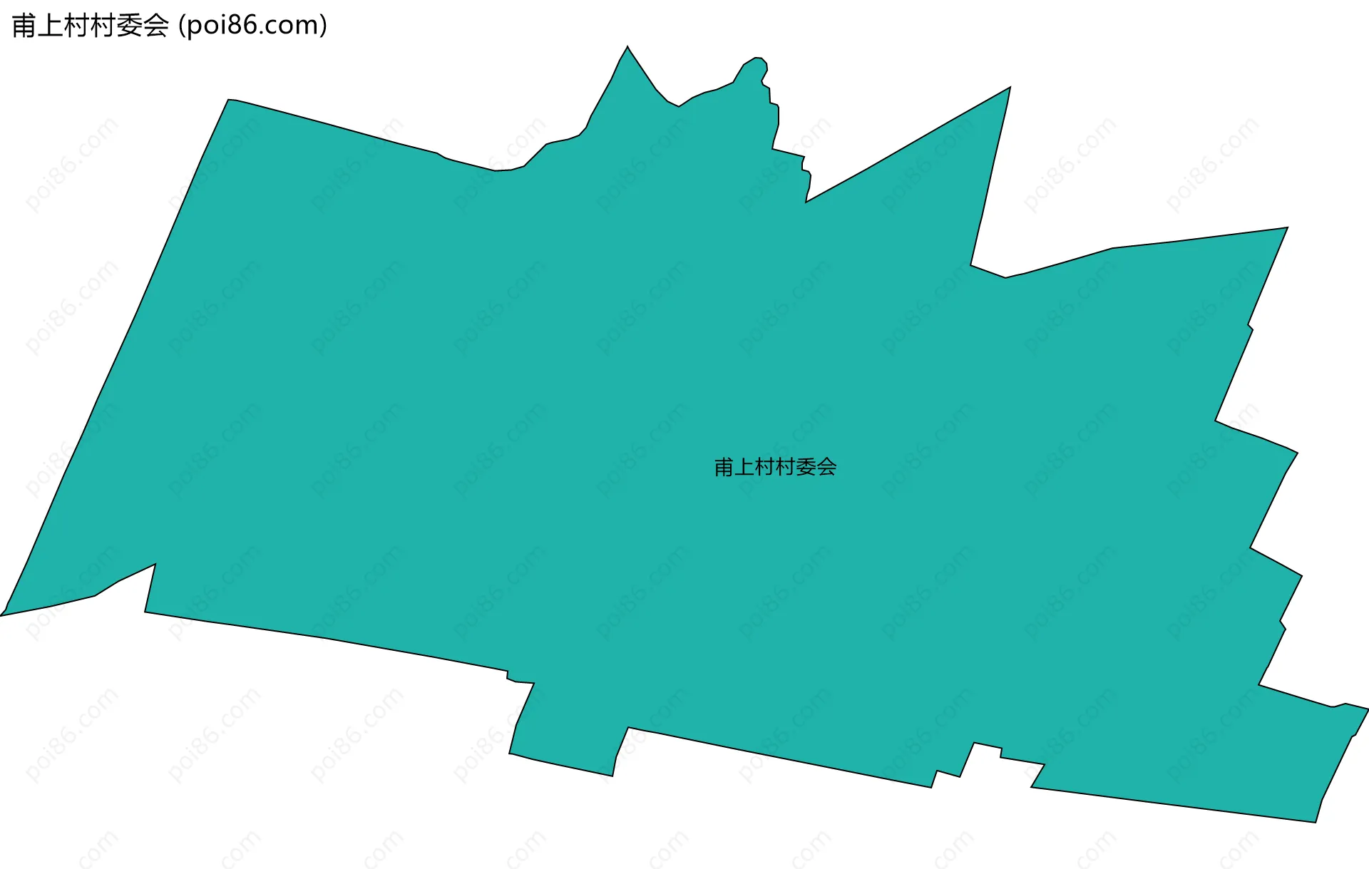 甫上村村委会边界地图