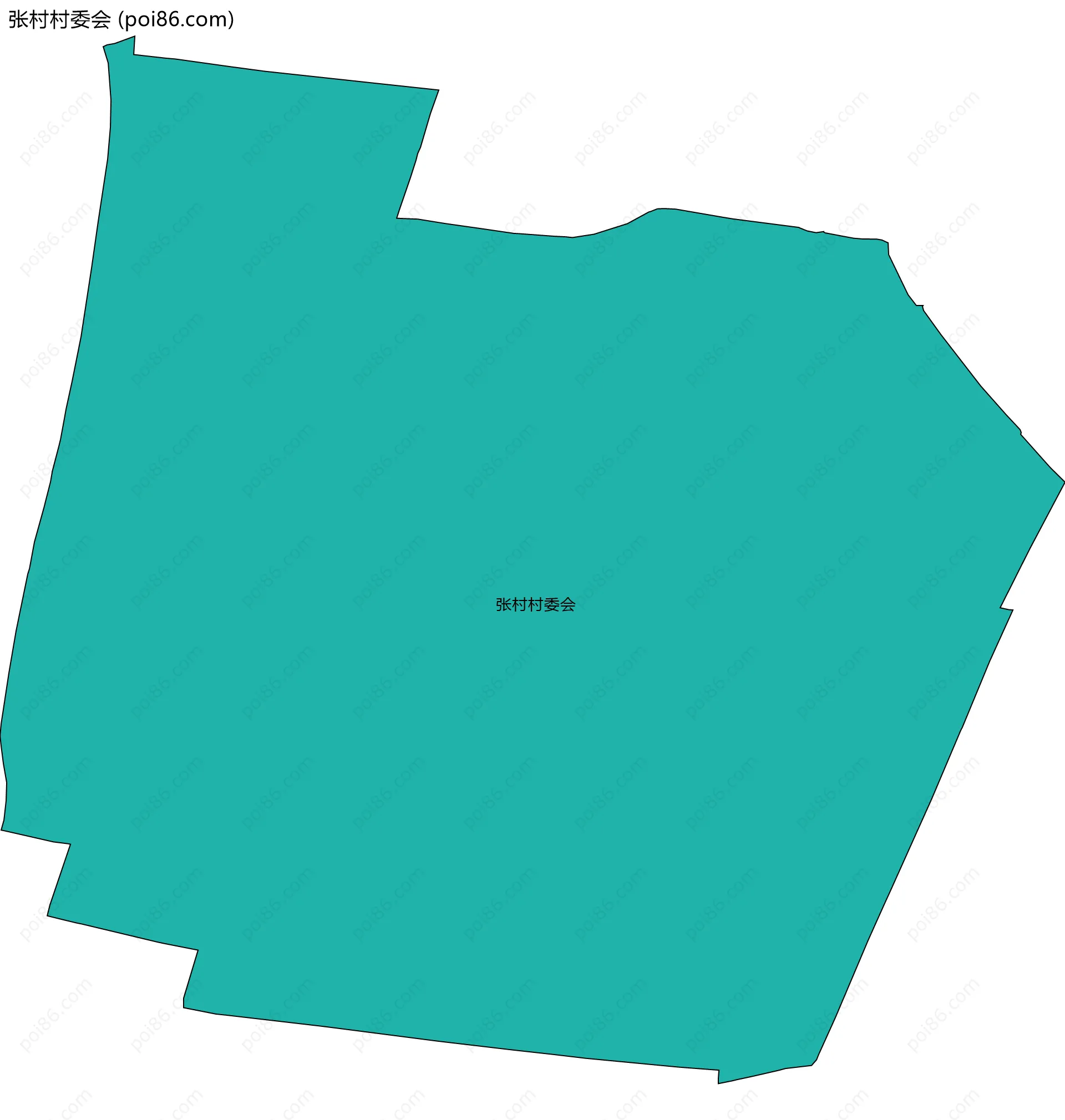 张村村委会边界地图