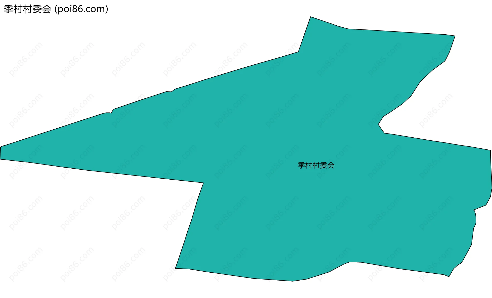 季村村委会边界地图