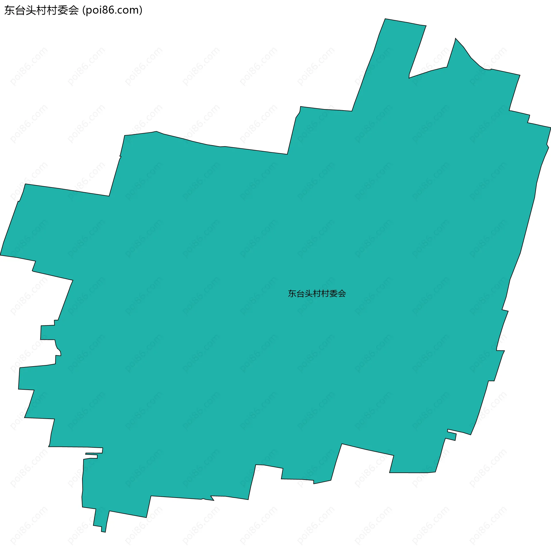 东台头村村委会边界地图