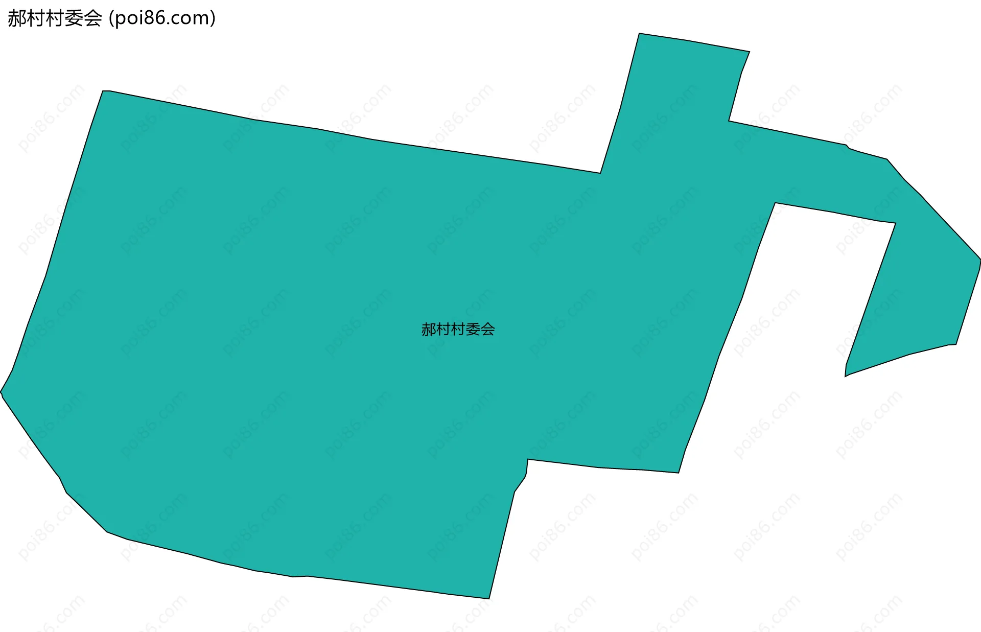 郝村村委会边界地图