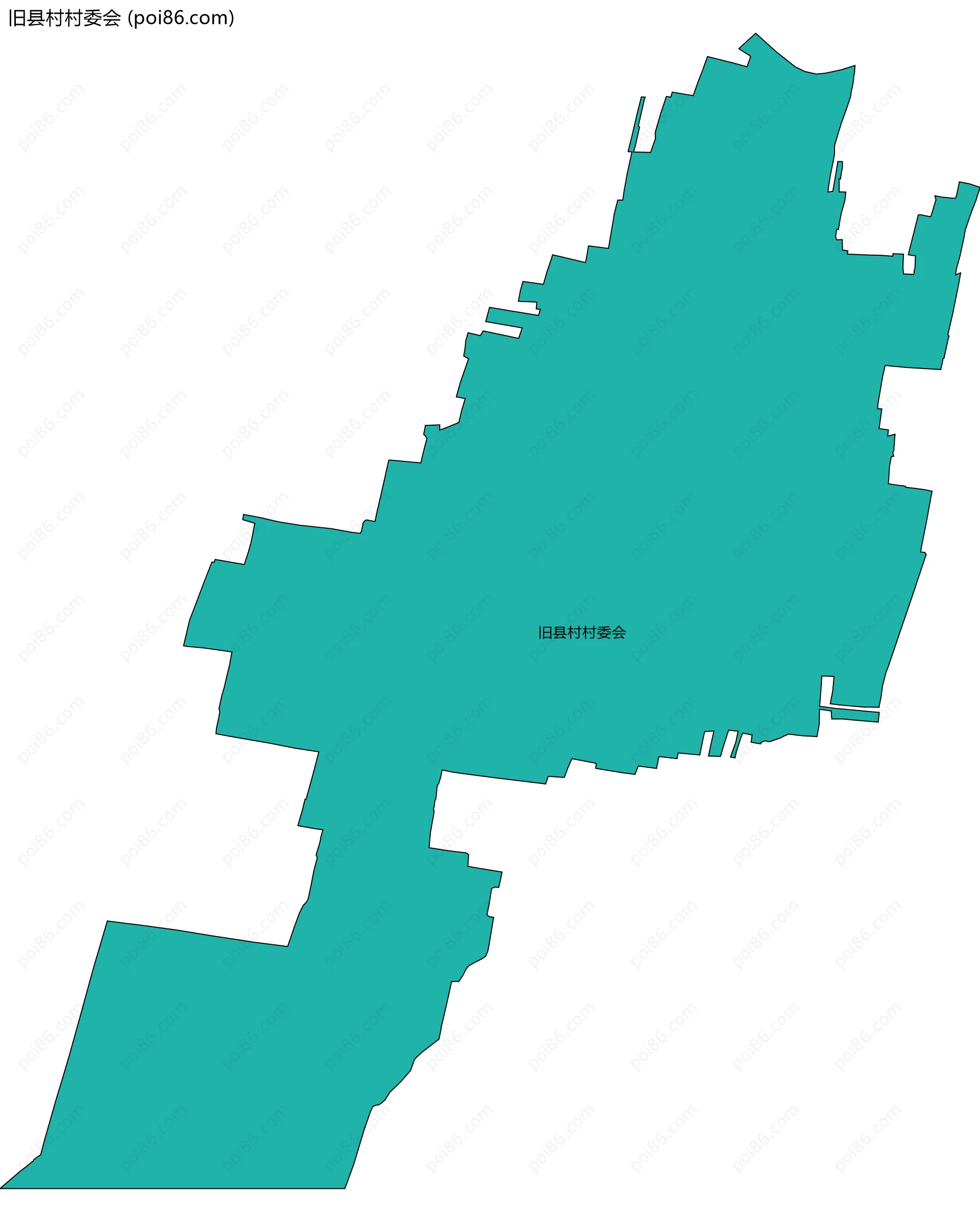 旧县村村委会边界地图