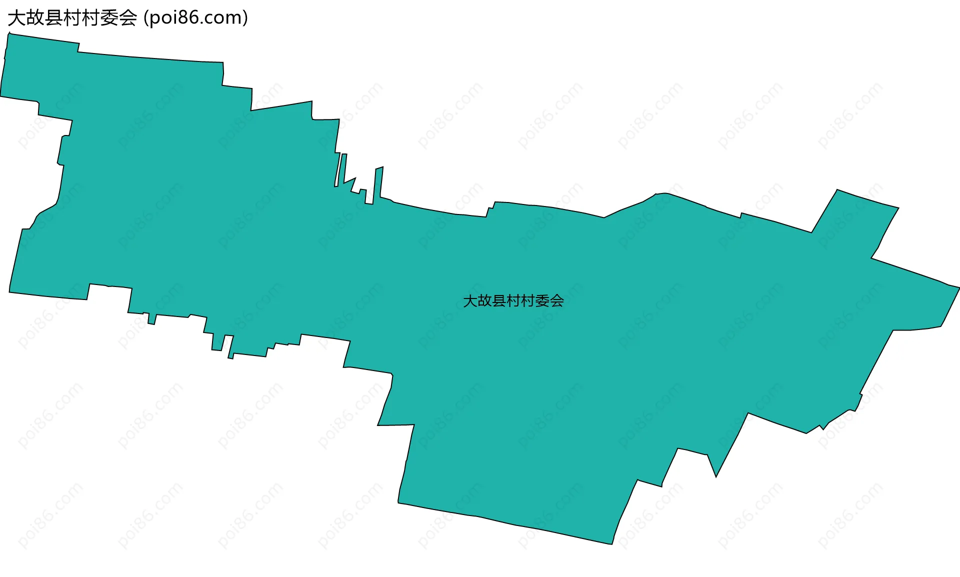 大故县村村委会边界地图