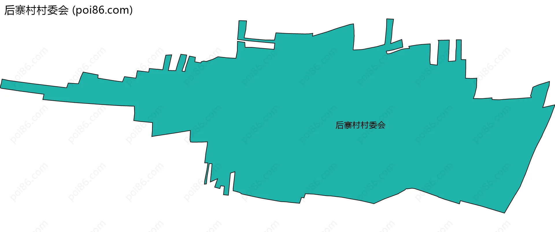 后寨村村委会边界地图