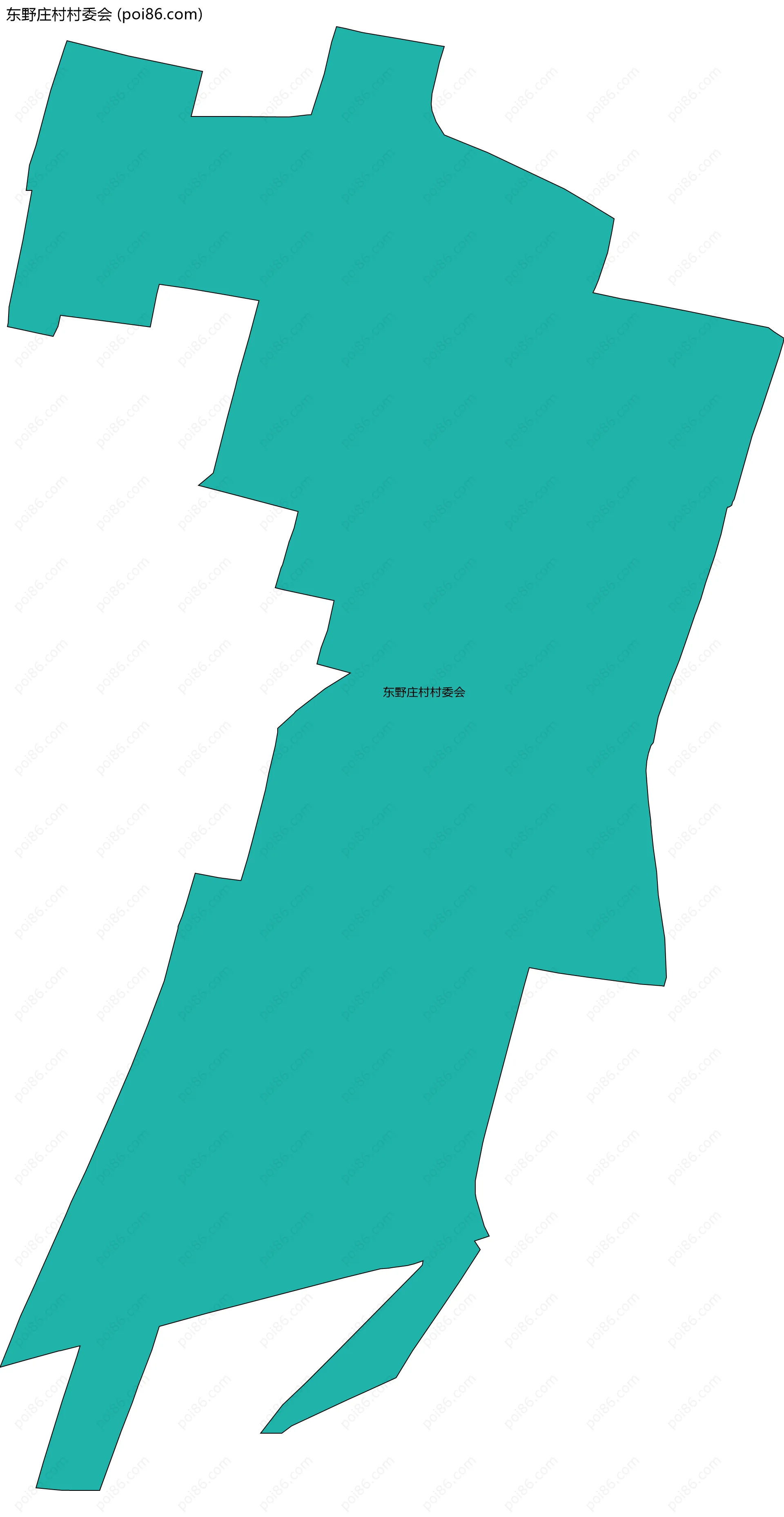 东野庄村村委会边界地图