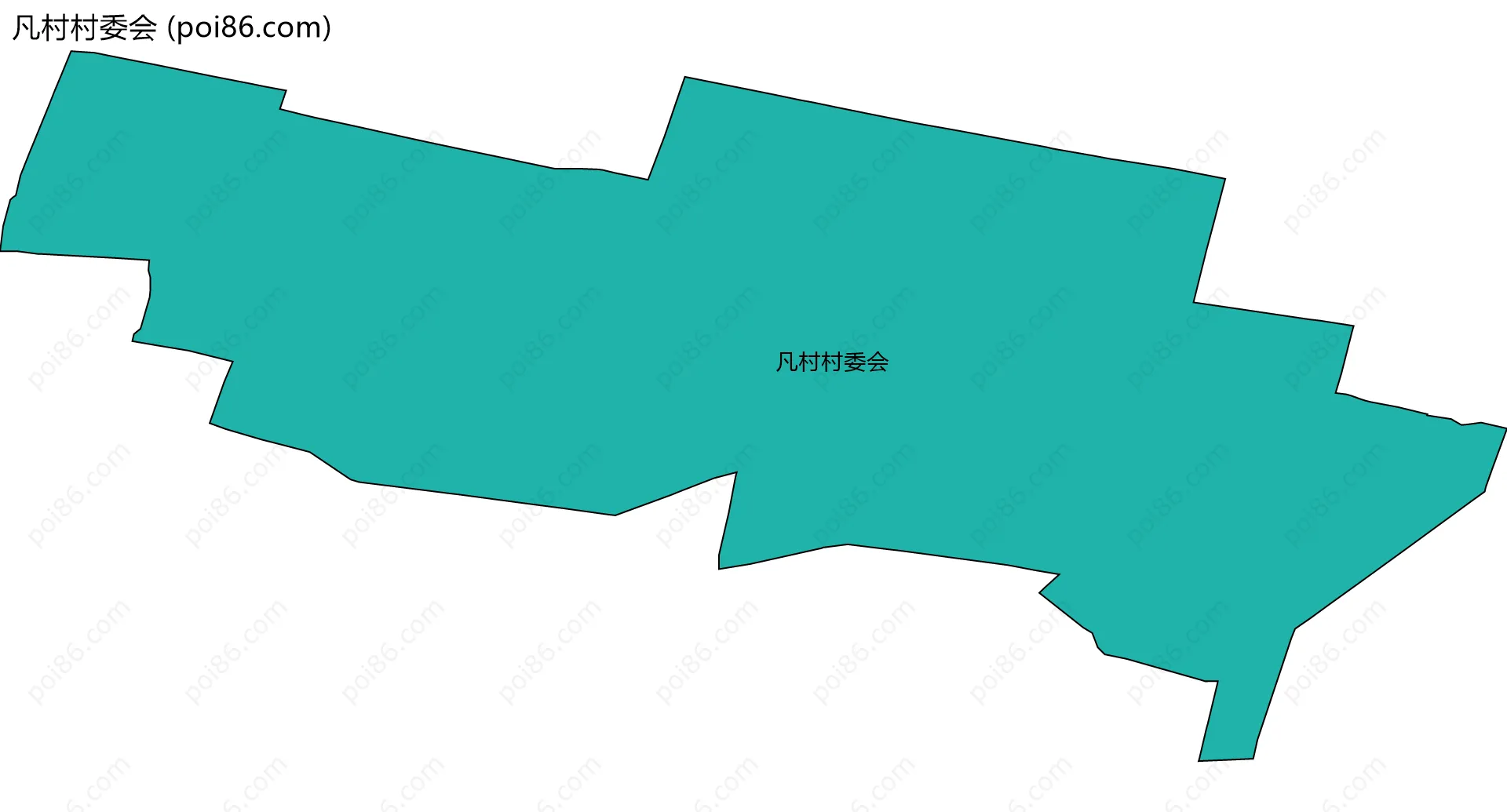 凡村村委会边界地图