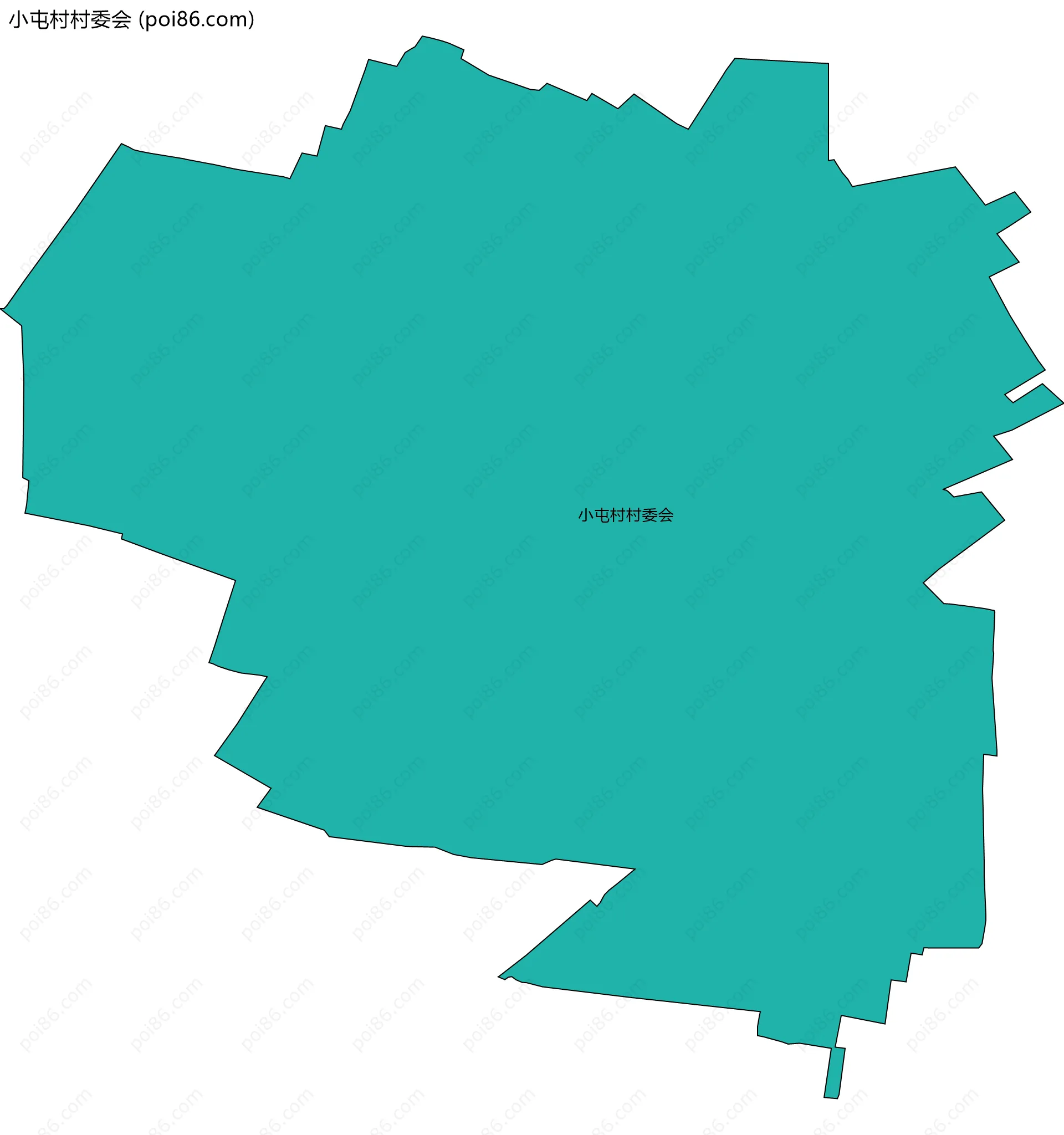 小屯村村委会边界地图