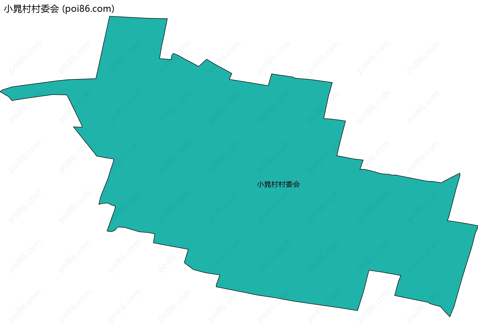 小晁村村委会边界地图