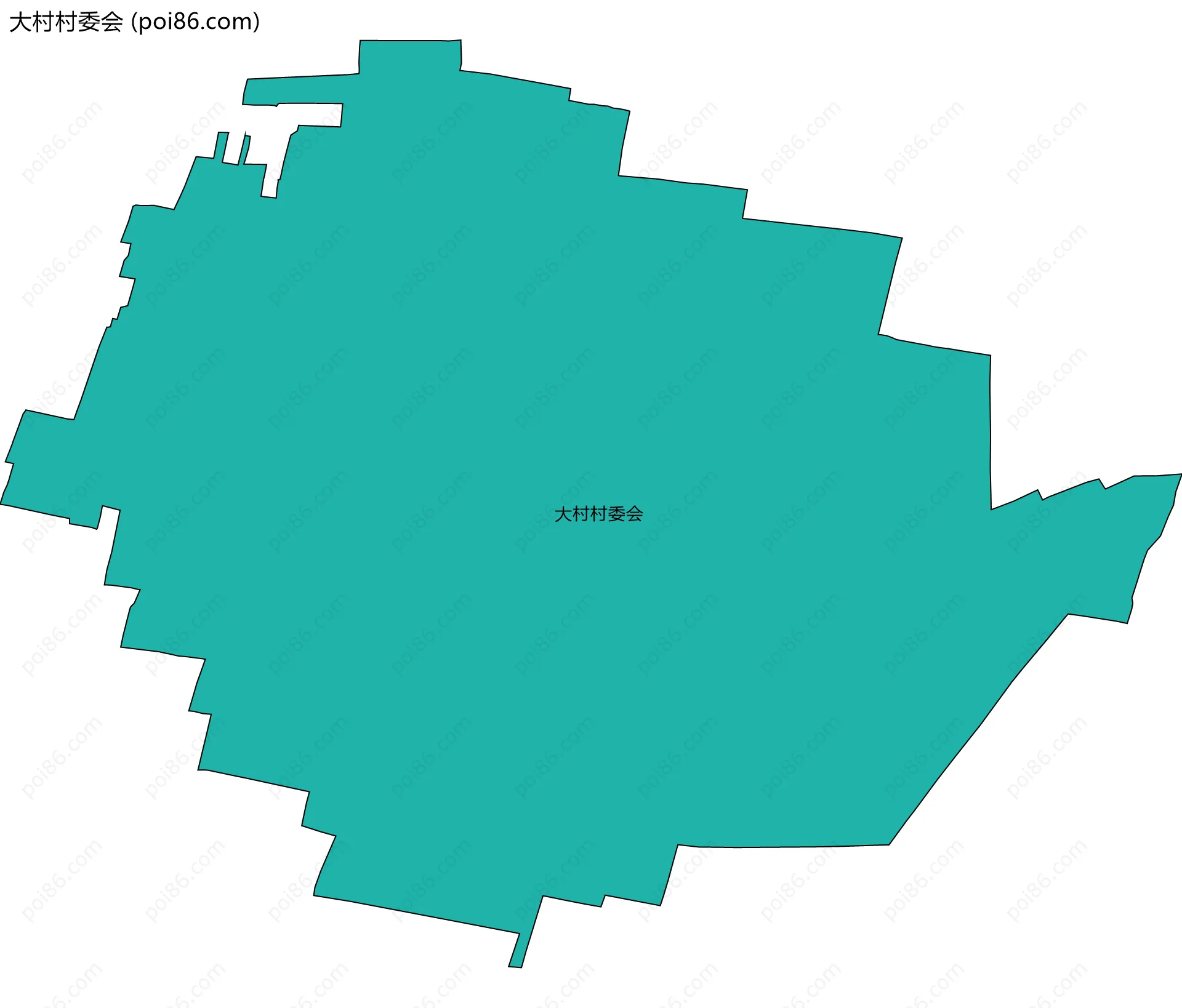 大村村委会边界地图