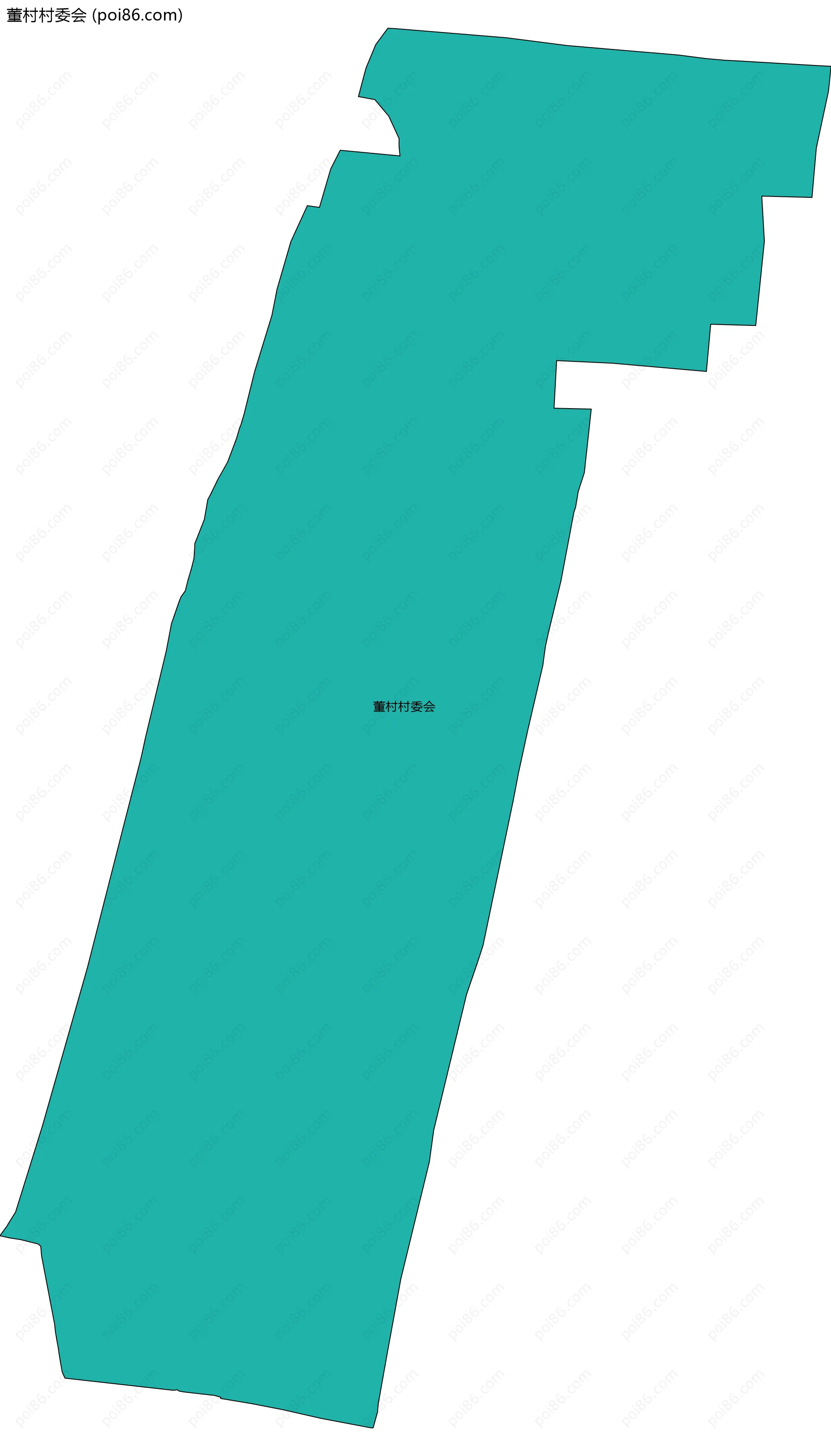 董村村委会边界地图