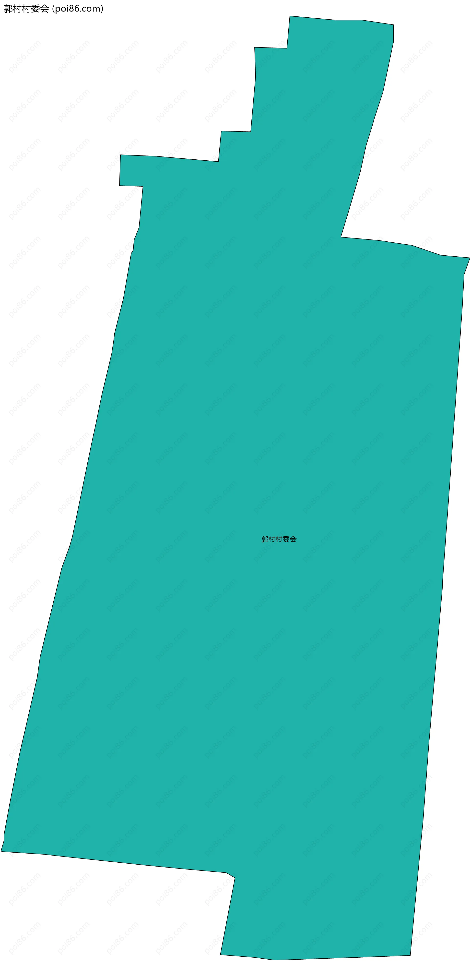 郭村村委会边界地图