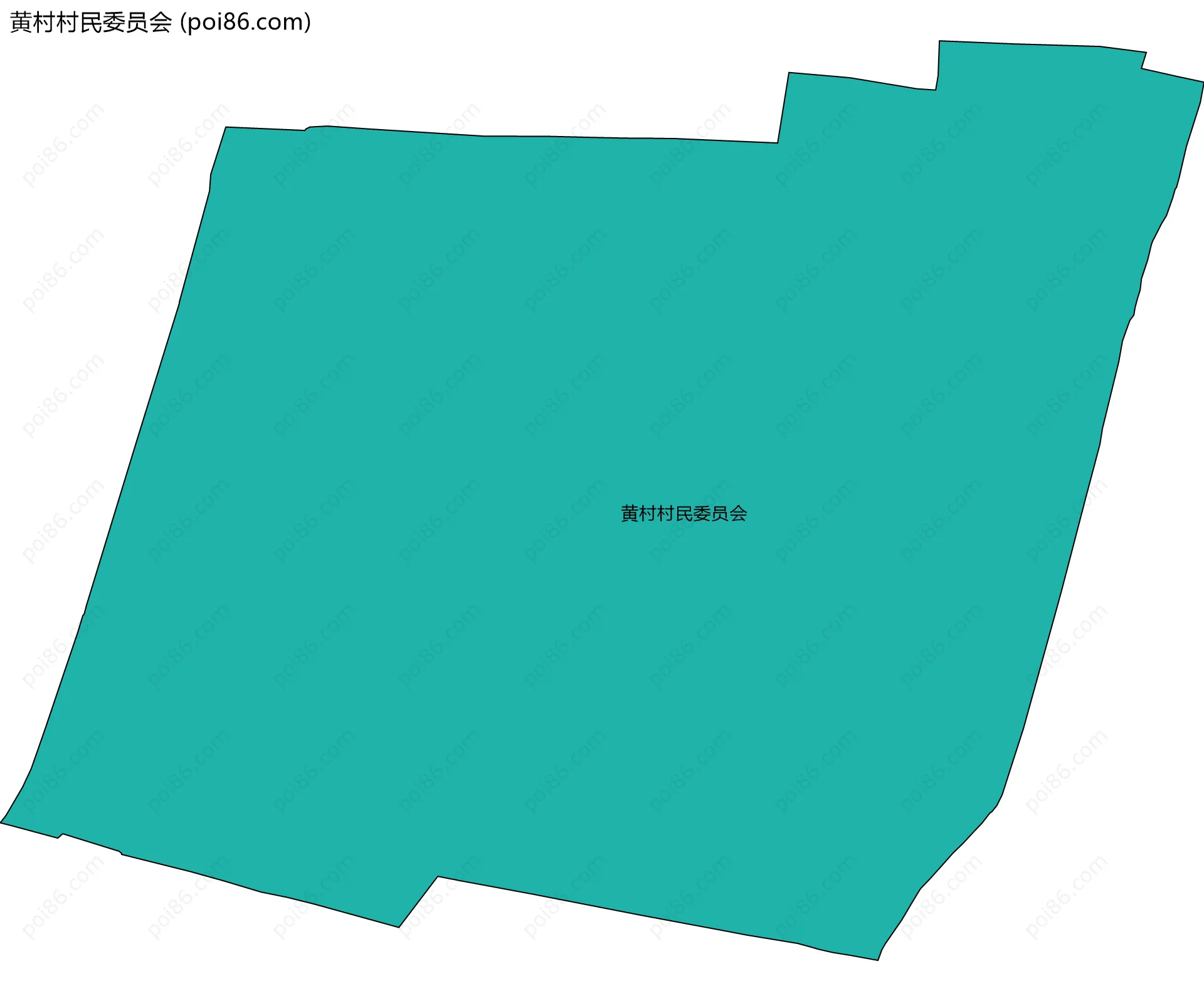 黄村村民委员会边界地图