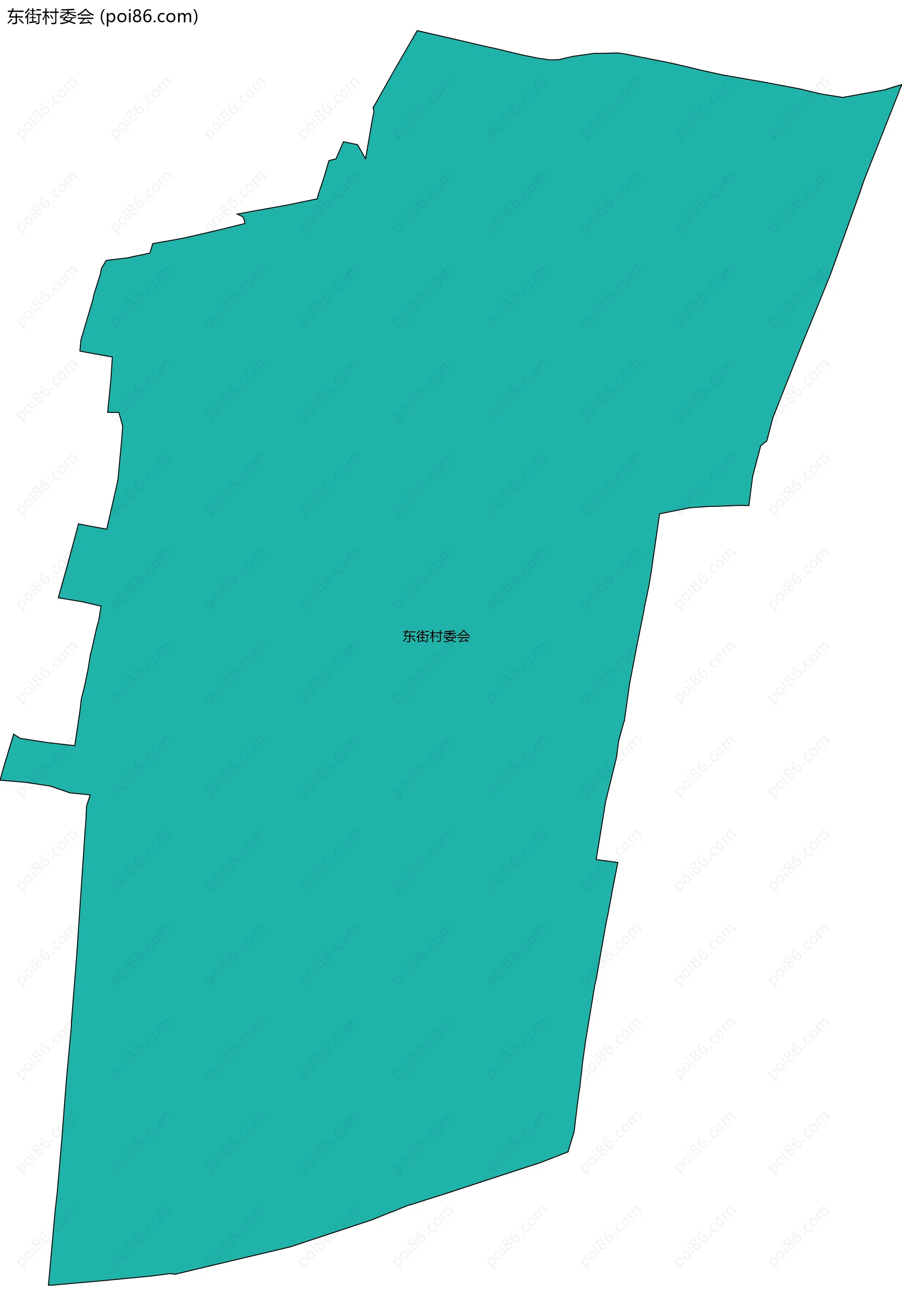 东街村委会边界地图
