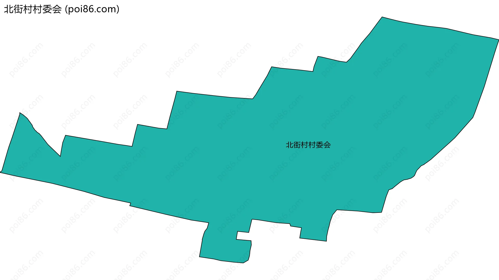 北街村村委会边界地图