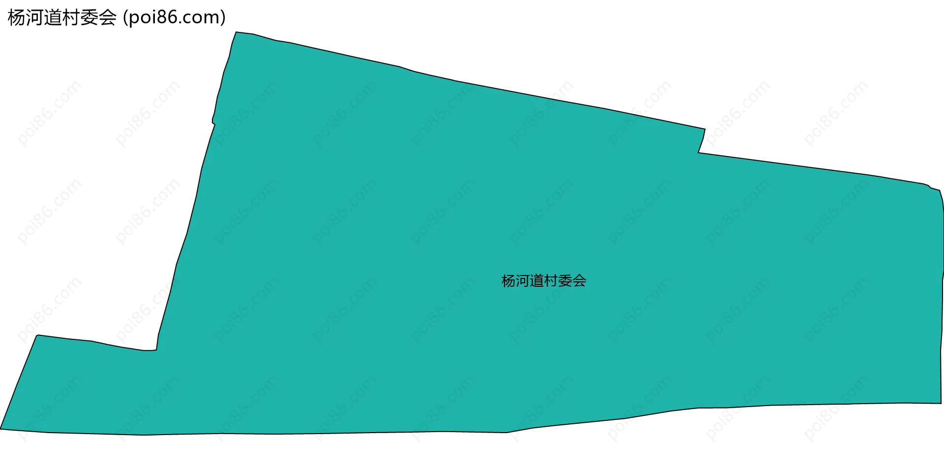 杨河道村委会边界地图