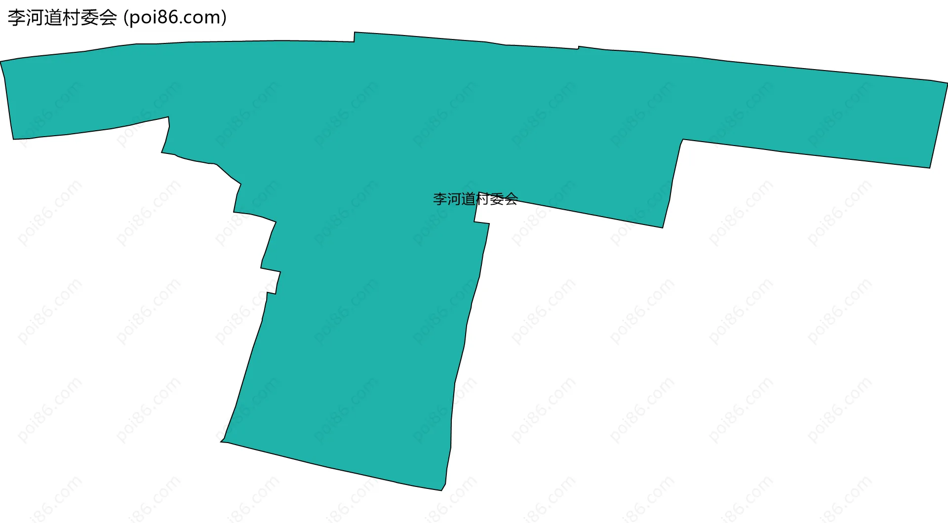 李河道村委会边界地图