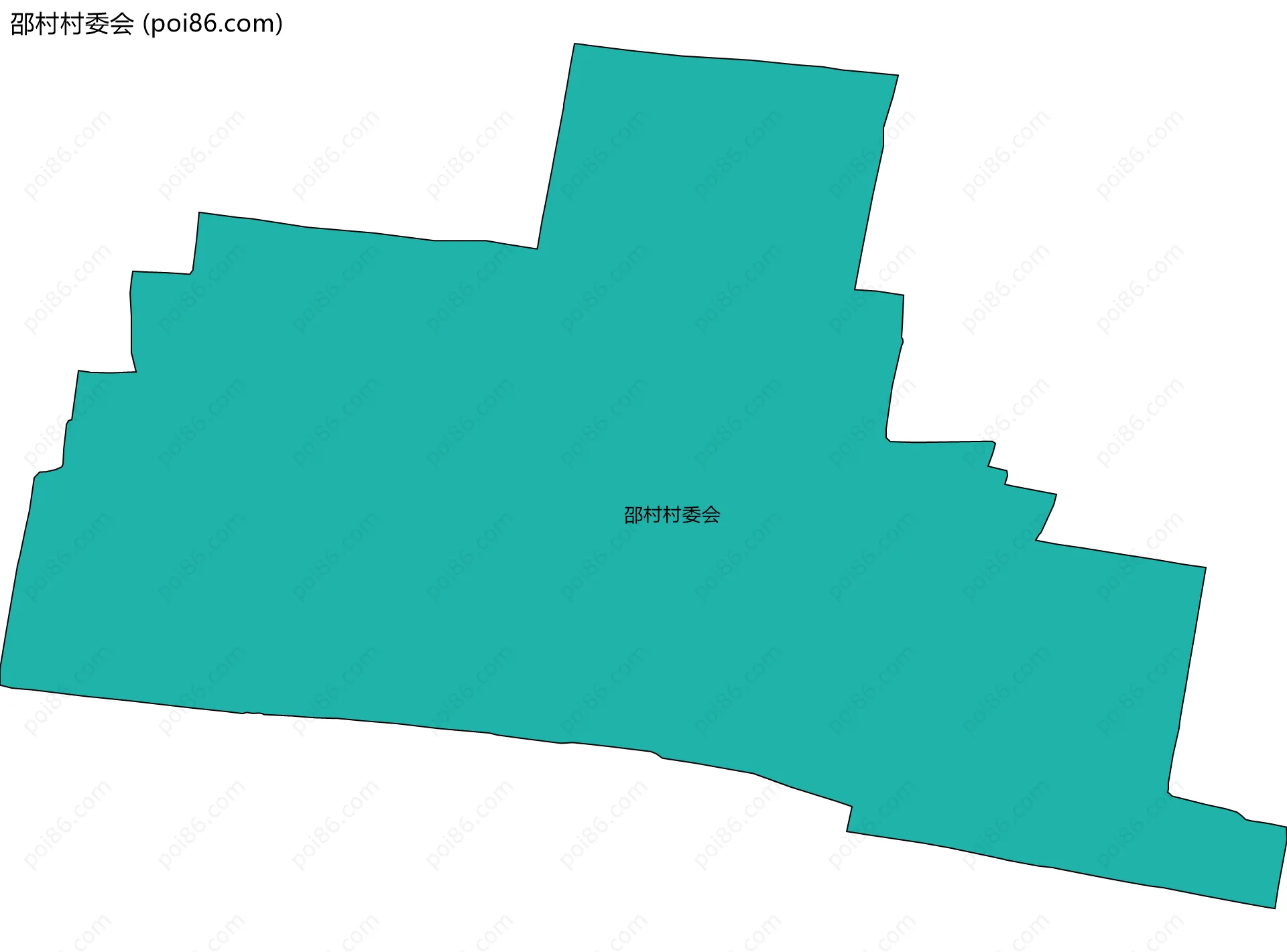邵村村委会边界地图