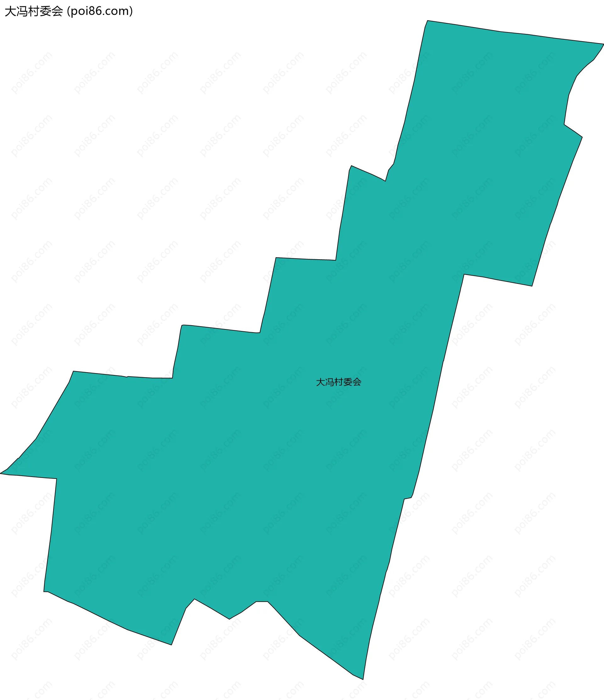 大冯村委会边界地图