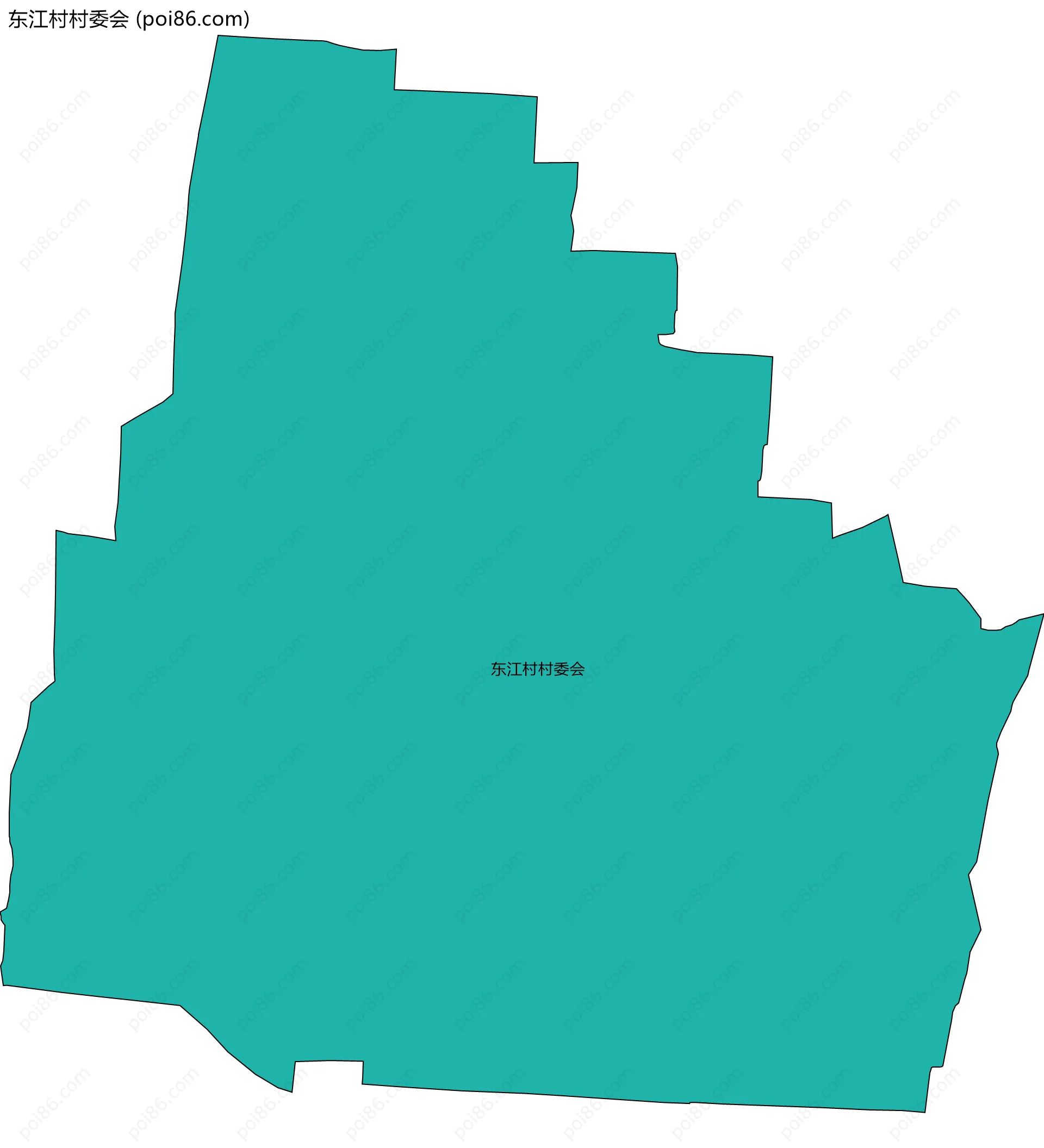 东江村村委会边界地图