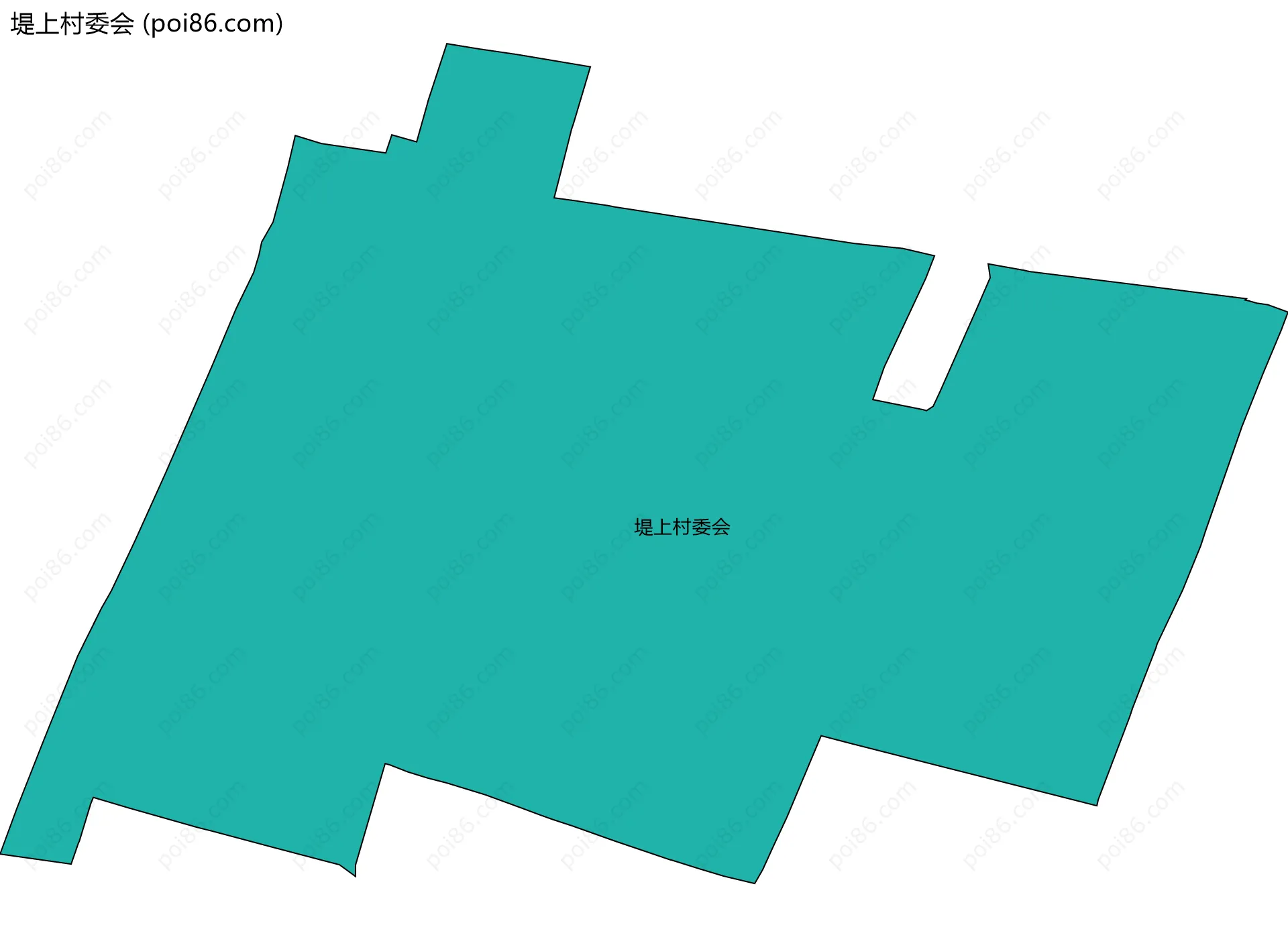 堤上村委会边界地图