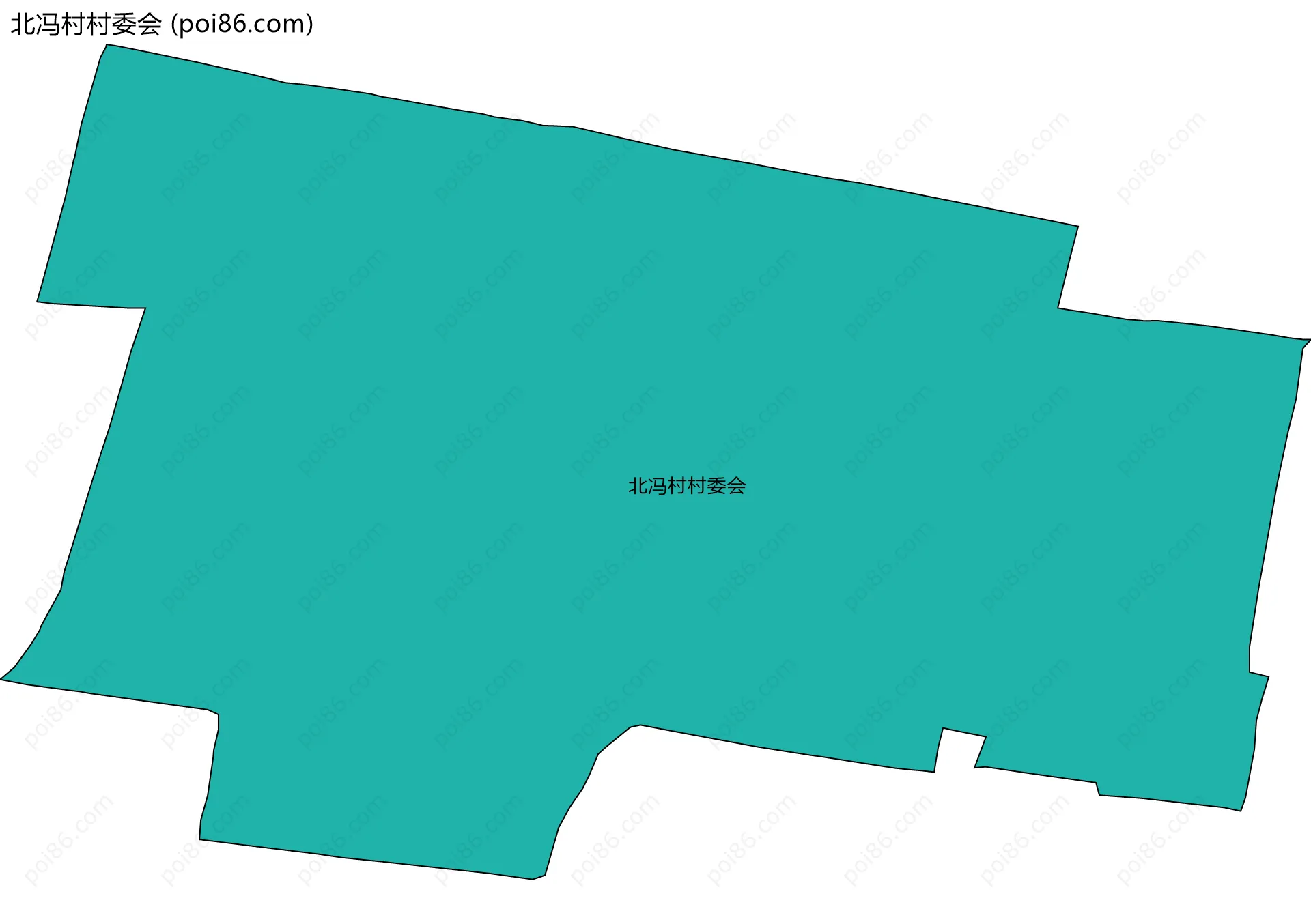 北冯村村委会边界地图
